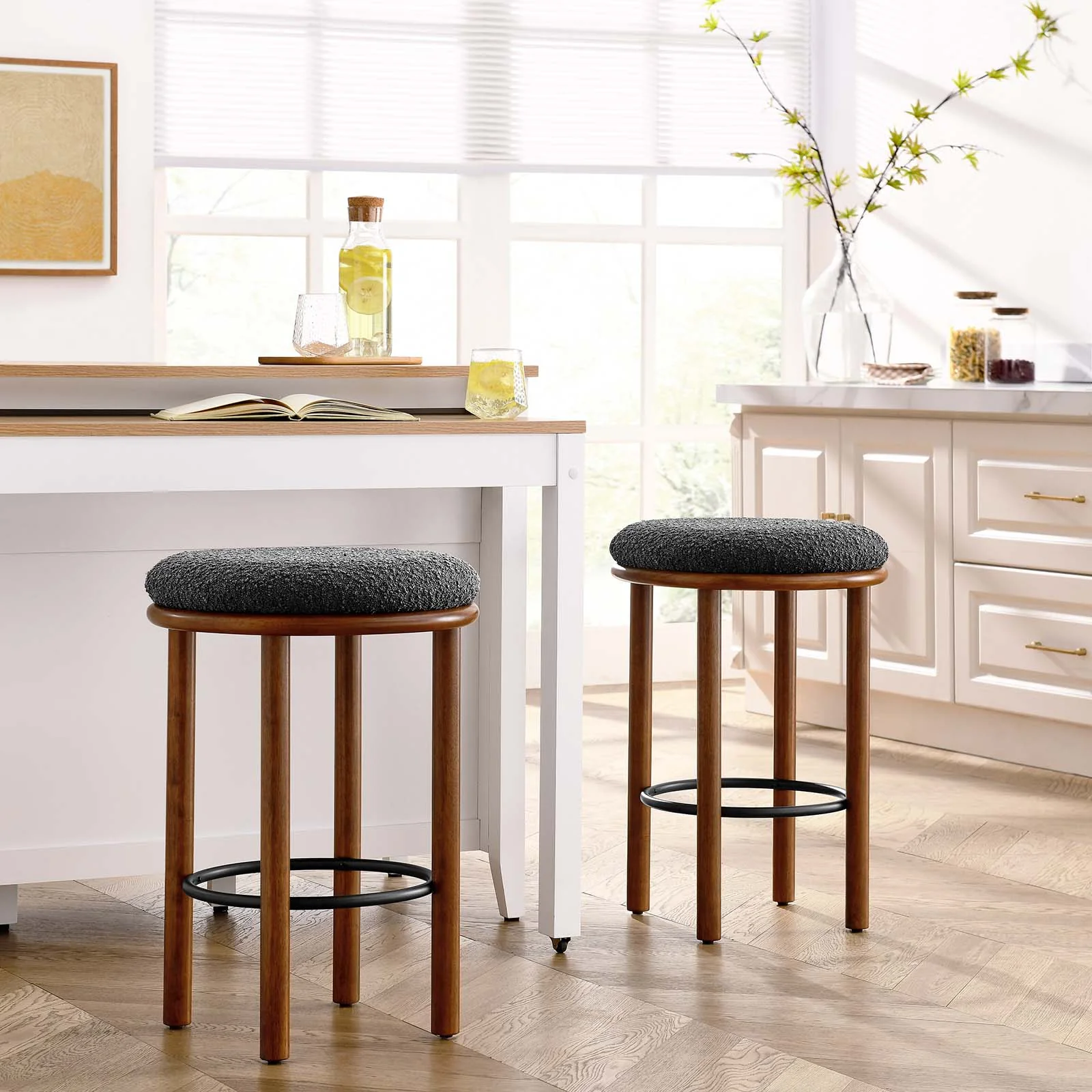 Fable Boucle Fabric Counter Stools - Set of 2 By Modway - EEI-6818 - Image 16