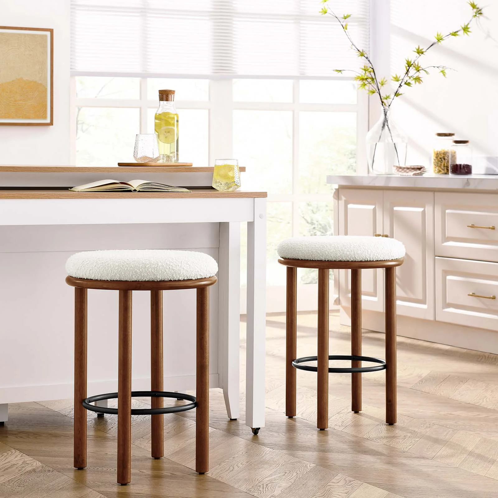 Fable Boucle Fabric Counter Stools - Set of 2 By Modway - EEI-6818 - Image 24