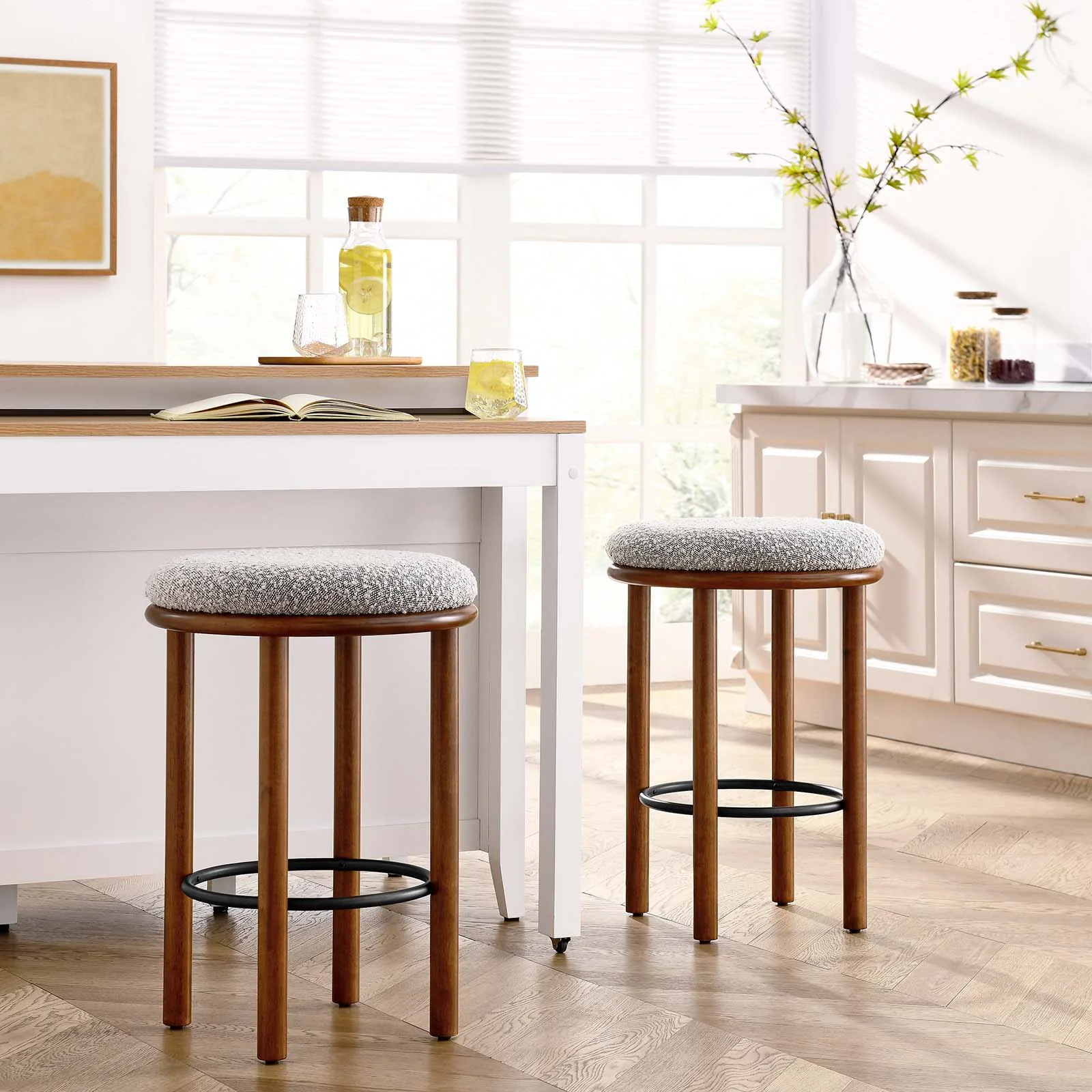 Fable Boucle Fabric Counter Stools - Set of 2 By Modway - EEI-6818 - Image 32