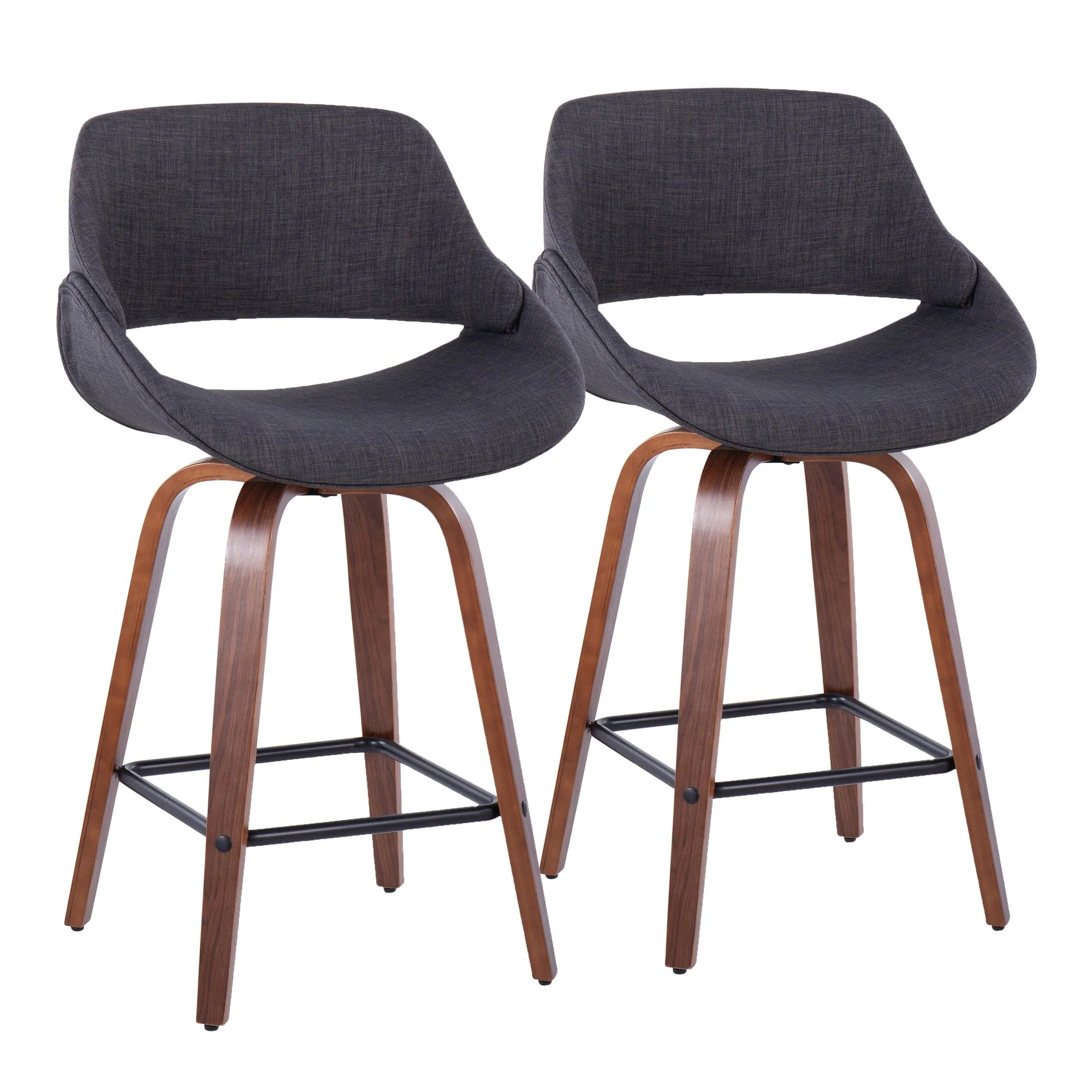 Fabrico 26" Fixed-Height Counter Stool - Set of 2 By LumiSource - Image 2
