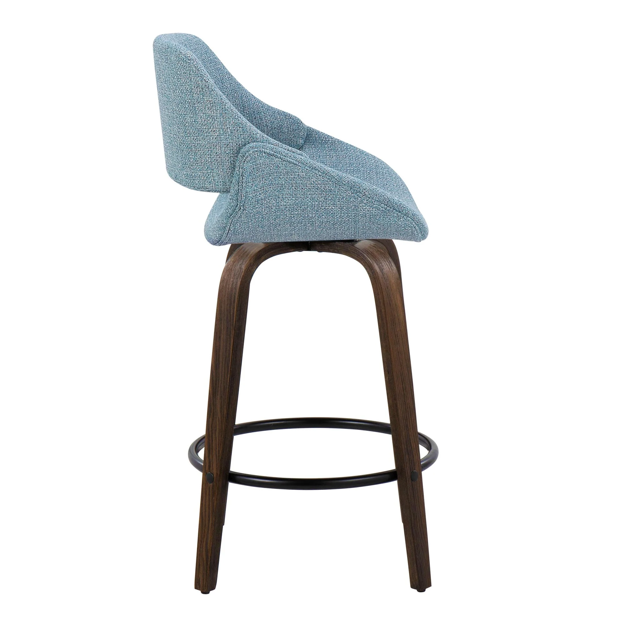 Fabrico 26" Fixed-Height Counter Stool - Set of 2 By LumiSource - B26-FBCOFB-GRTZQ2 BNBU2 - Image 7