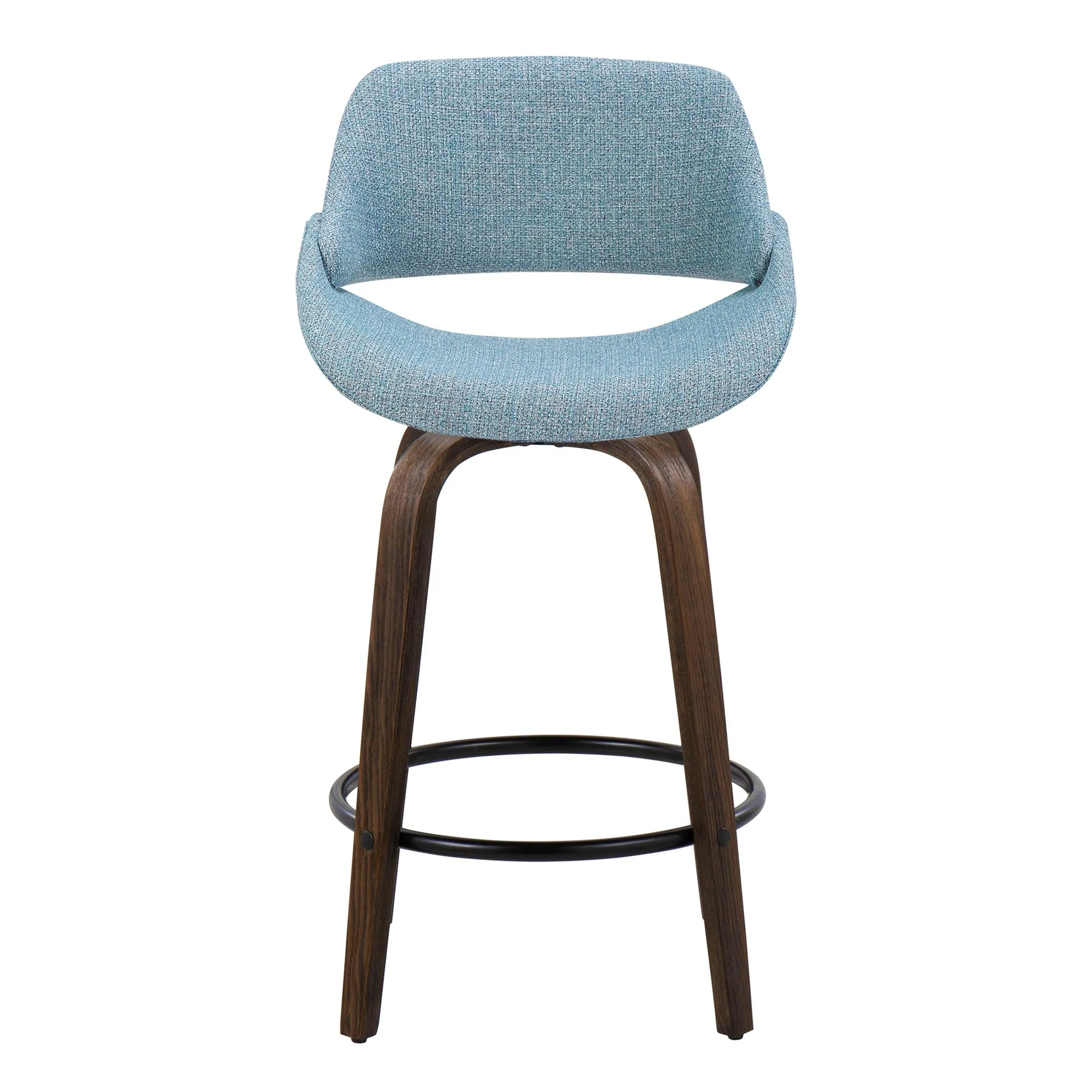 Fabrico 26" Fixed-Height Counter Stool - Set of 2 By LumiSource - B26-FBCOFB-GRTZQ2 BNBU2 - Image 9