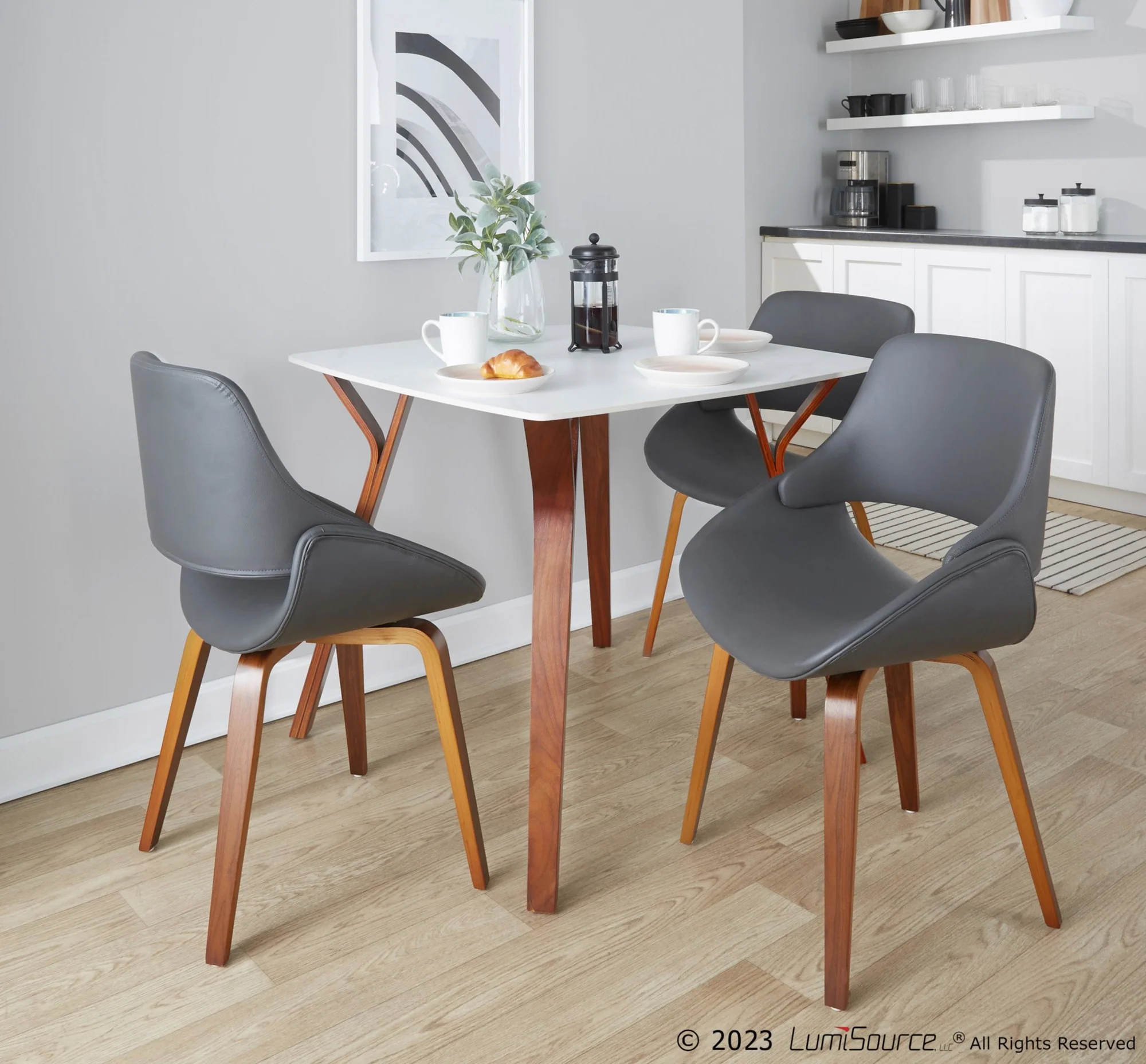 Fabrico Chair - Set of 2 By LumiSource - CH-FBCOPU-HLBW2 WLGY2 - Image 2