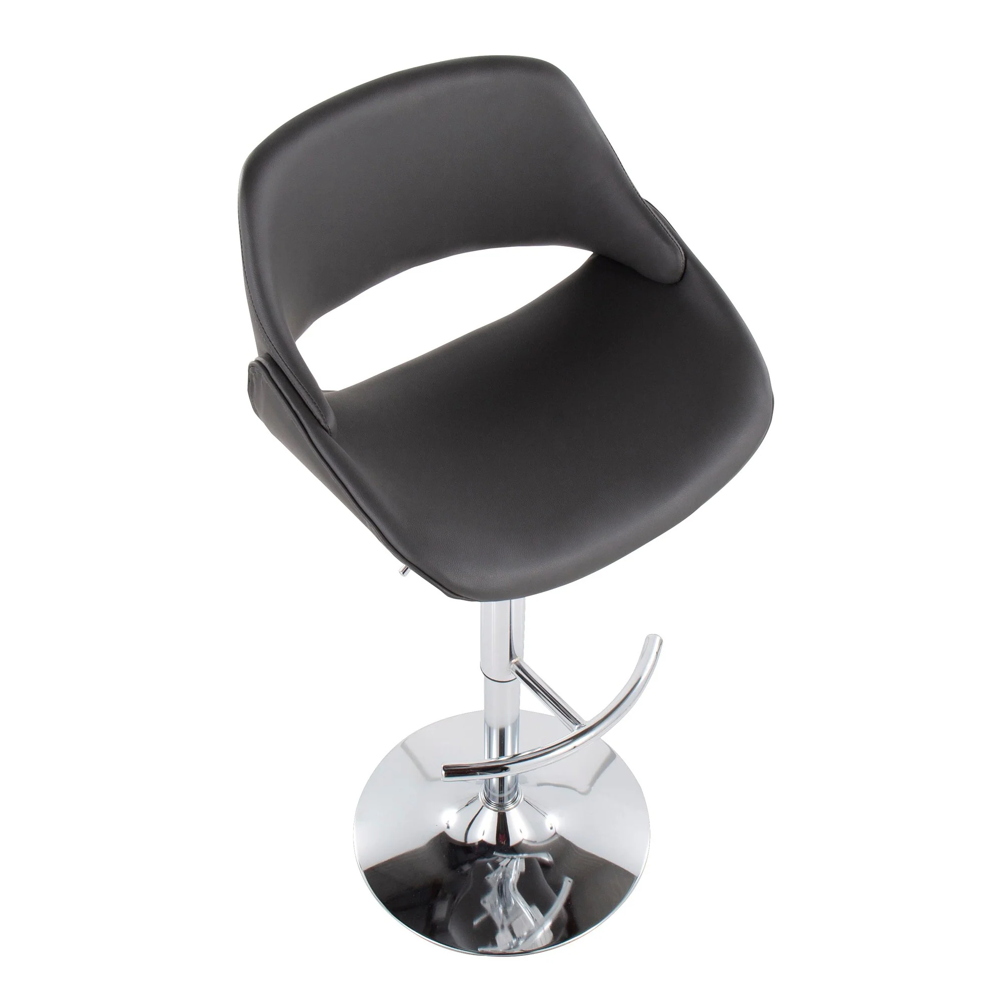 Fabrico Adjustable Bar Stool - Set of 2 Cream By LumiSource - Image 11