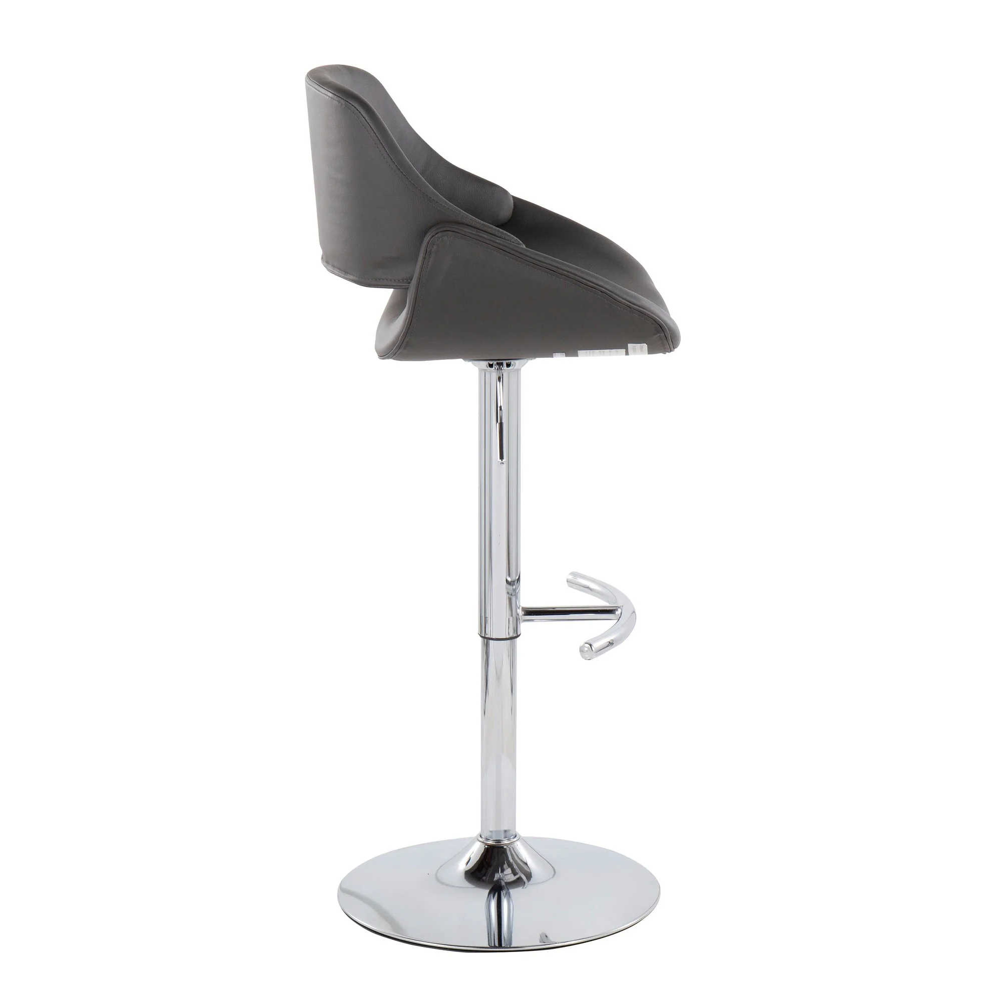 Fabrico Adjustable Bar Stool - Set of 2 Cream By LumiSource - Image 14