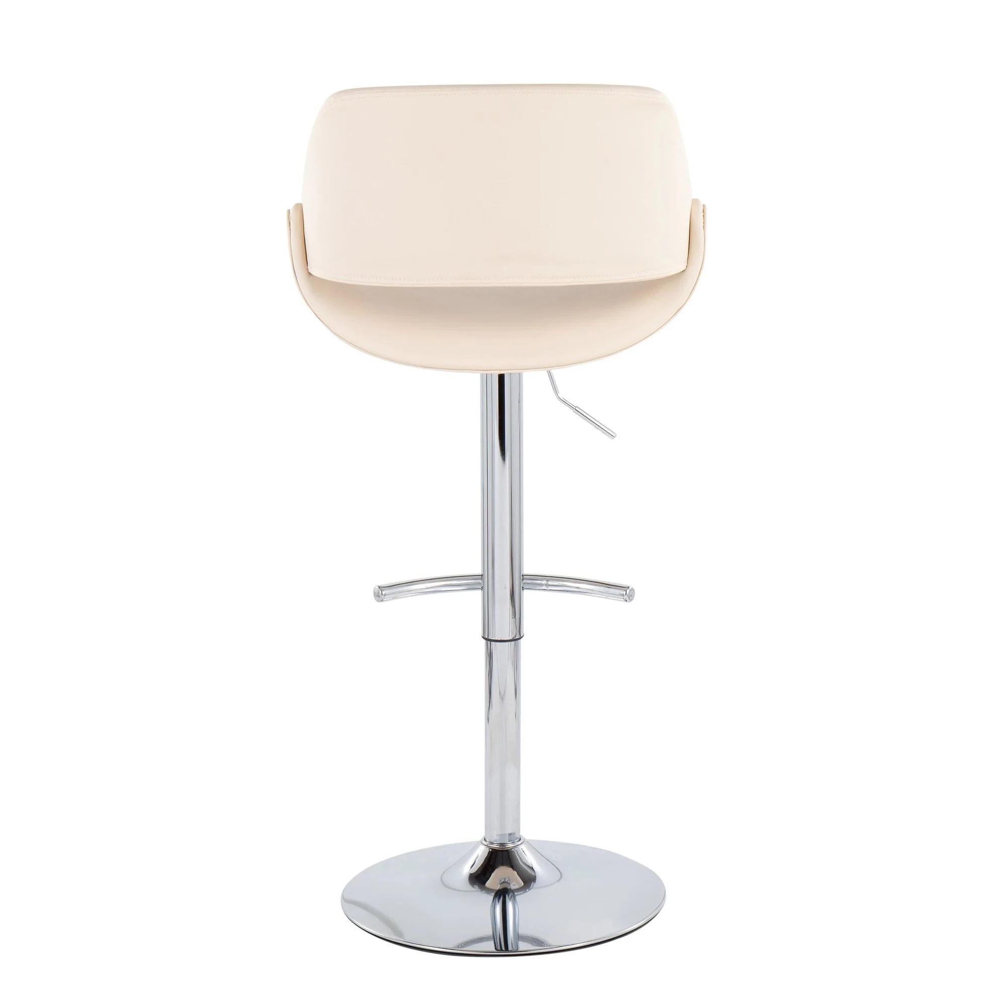 Fabrico Adjustable Bar Stool - Set of 2 Cream By LumiSource - Image 8