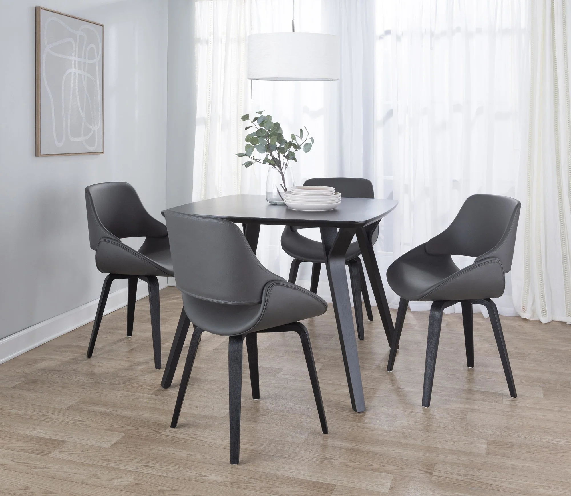 Fabrico Chair - Set of 2 Cream By LumiSource - Image 20
