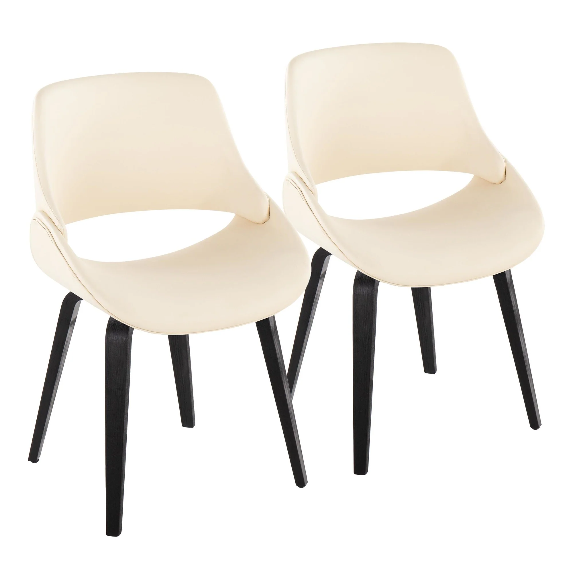 Fabrico Chair - Set of 2 Cream By LumiSource - Image 9