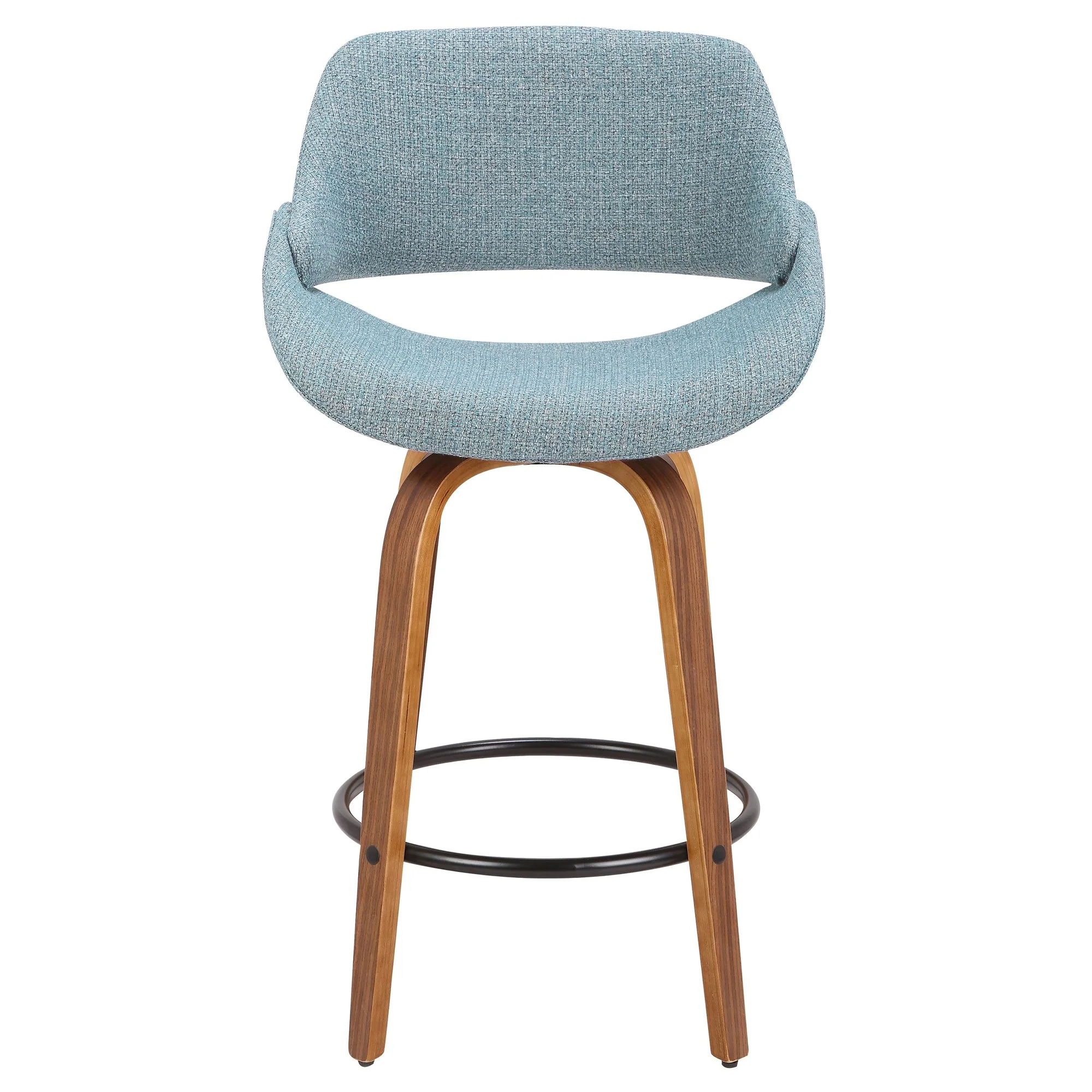 Fabrico Counter Stool - Set of 2 Blue By LumiSource - B26-FBCO2Q WL+BU2 - Image 4