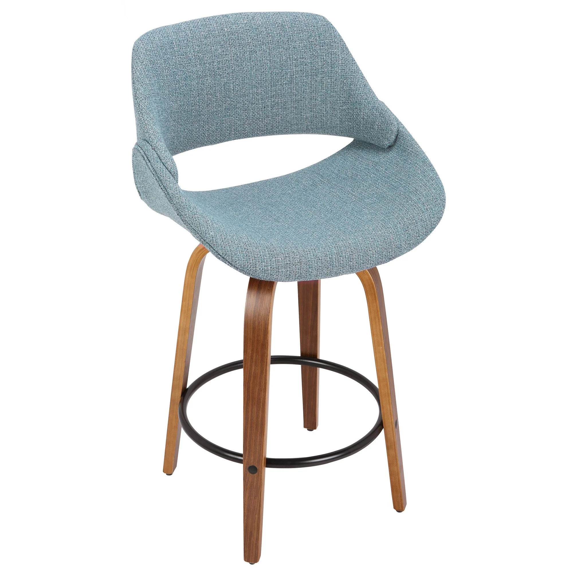 Fabrico Counter Stool - Set of 2 Blue By LumiSource - B26-FBCO2Q WL+BU2 - Image 5