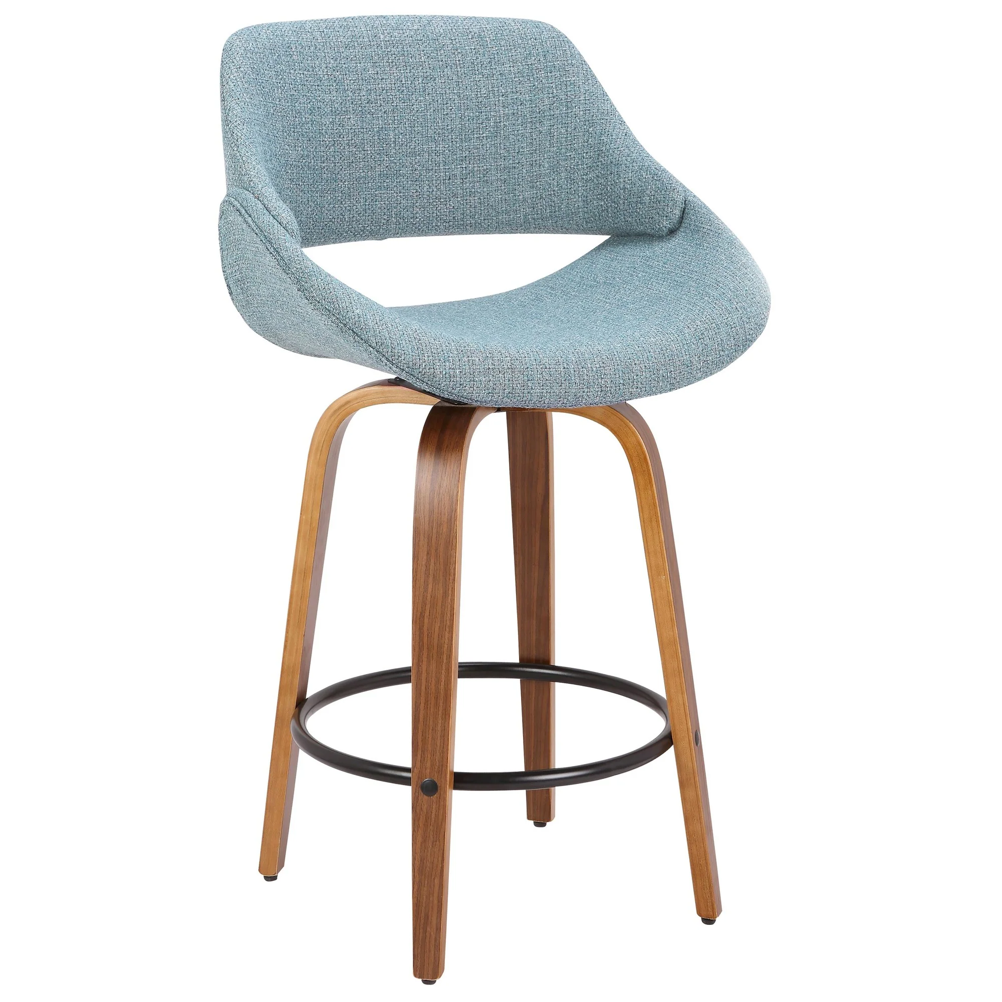 Fabrico Counter Stool - Set of 2 Blue By LumiSource - B26-FBCO2Q WL+BU2 - Image 8