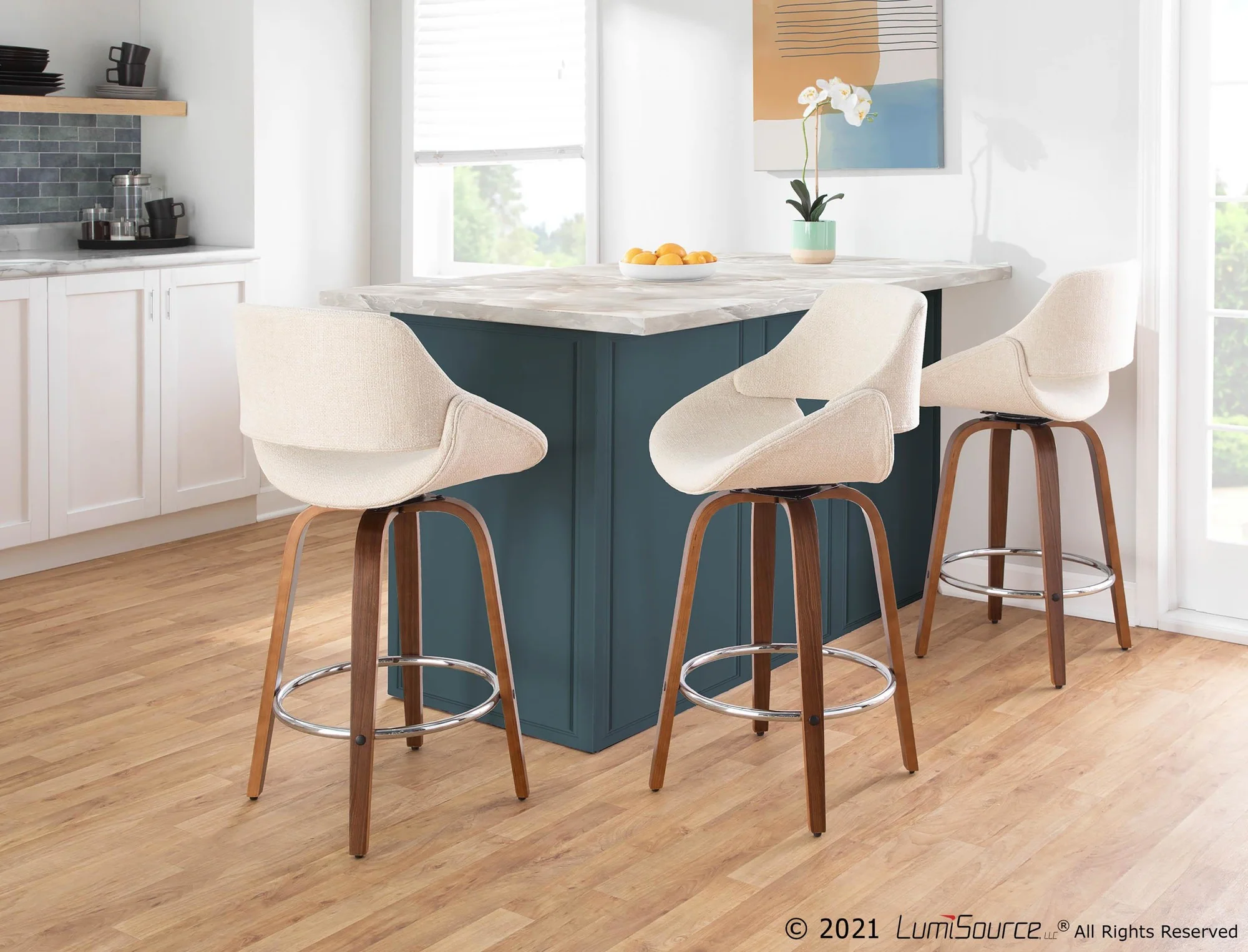 Fabrico Counter Stool - Set of 2 Blue By LumiSource - B26-FBCO2R WLBU2 - Image 17