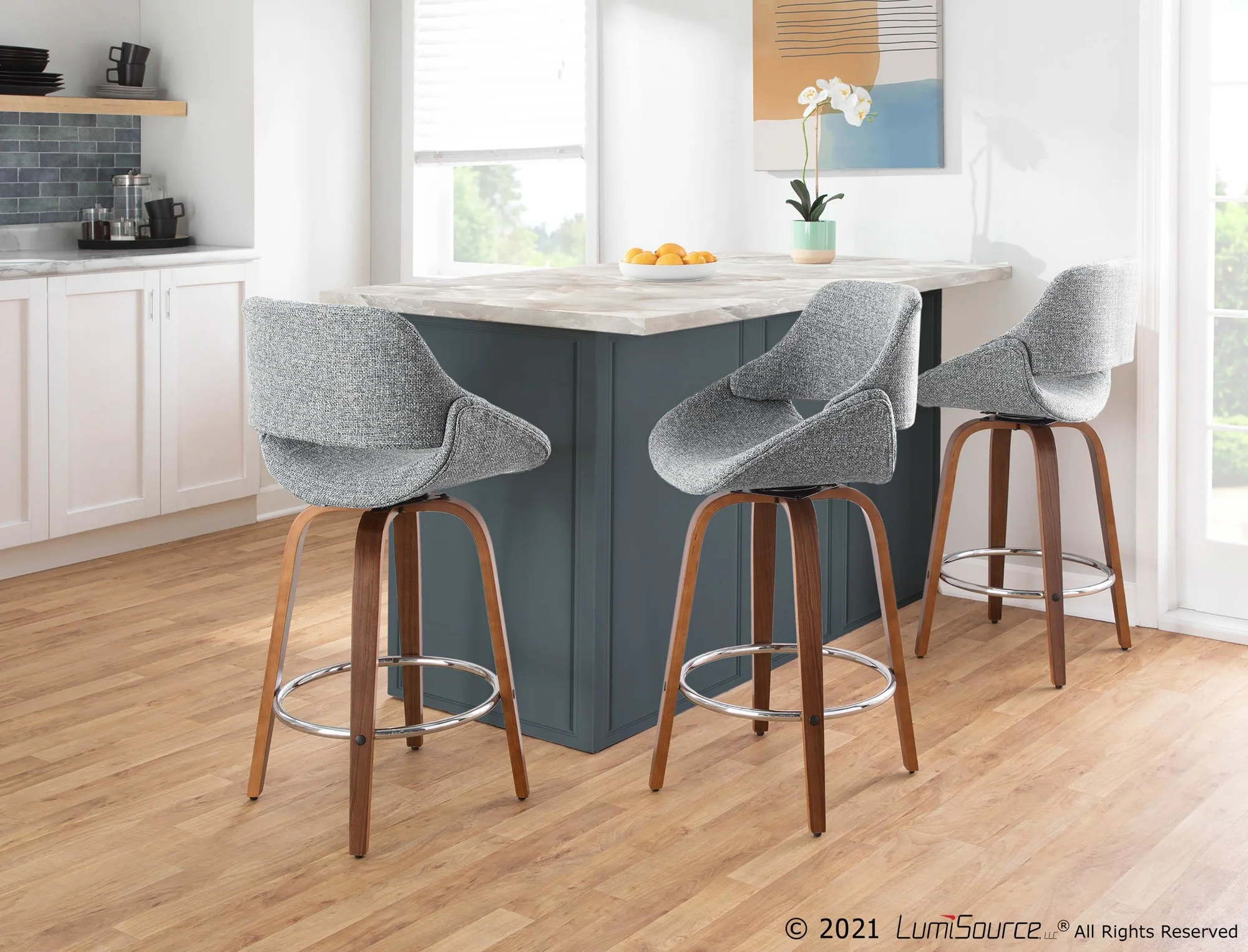 Fabrico Counter Stool - Set of 2 Blue By LumiSource - B26-FBCO2R WLBU2 - Image 27