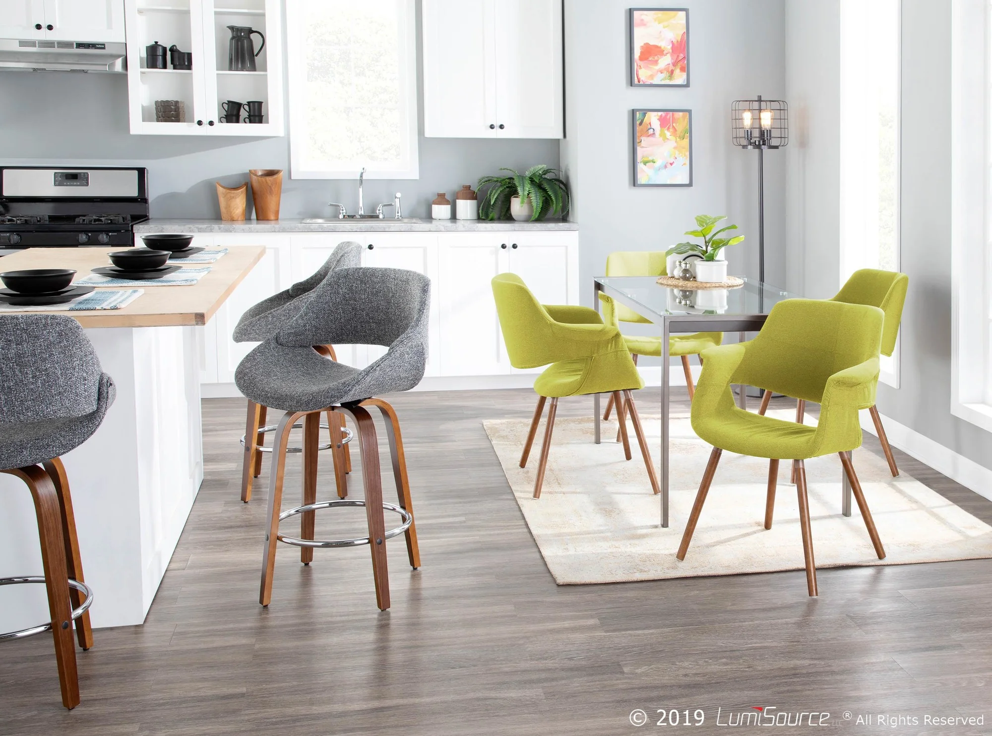 Fabrico Counter Stool - Set of 2 Blue By LumiSource - B26-FBCO2R WLBU2 - Image 29