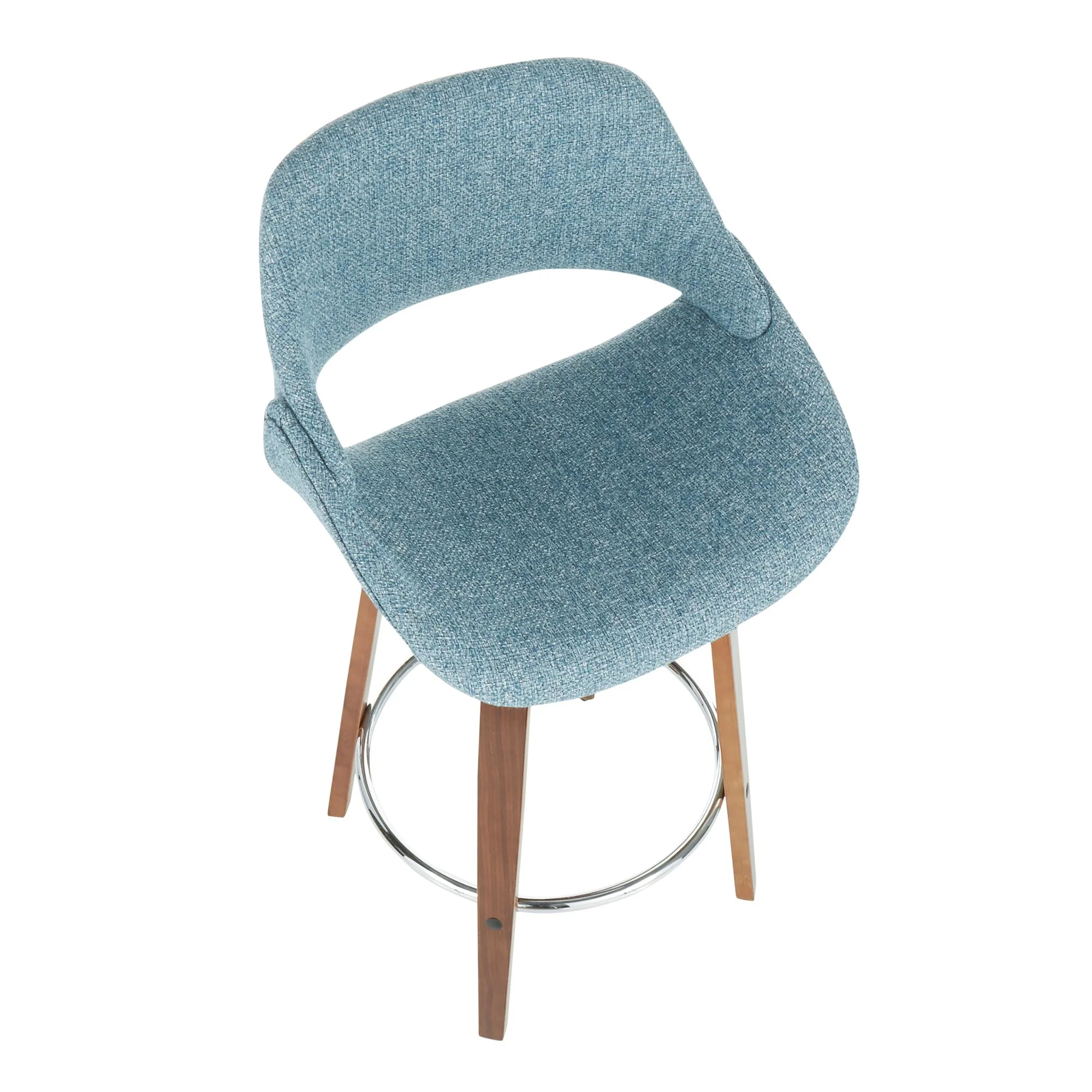 Fabrico Counter Stool - Set of 2 Blue By LumiSource - B26-FBCO2R WLBU2 - Image 4