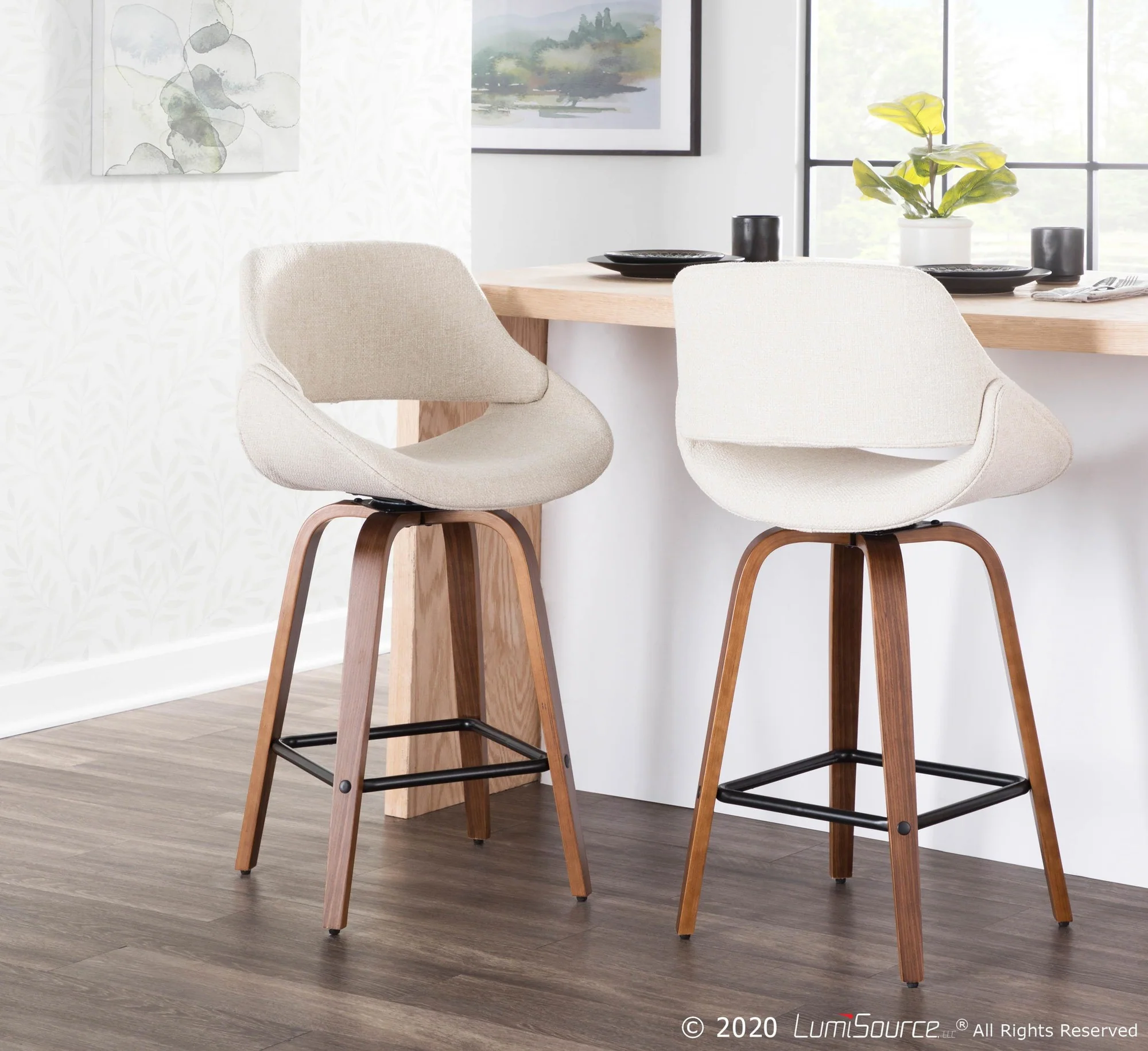 Fabrico Counter Stool - Set of 2 Blue By LumiSource - B26-FBCO2X WLBU2 - Image 17