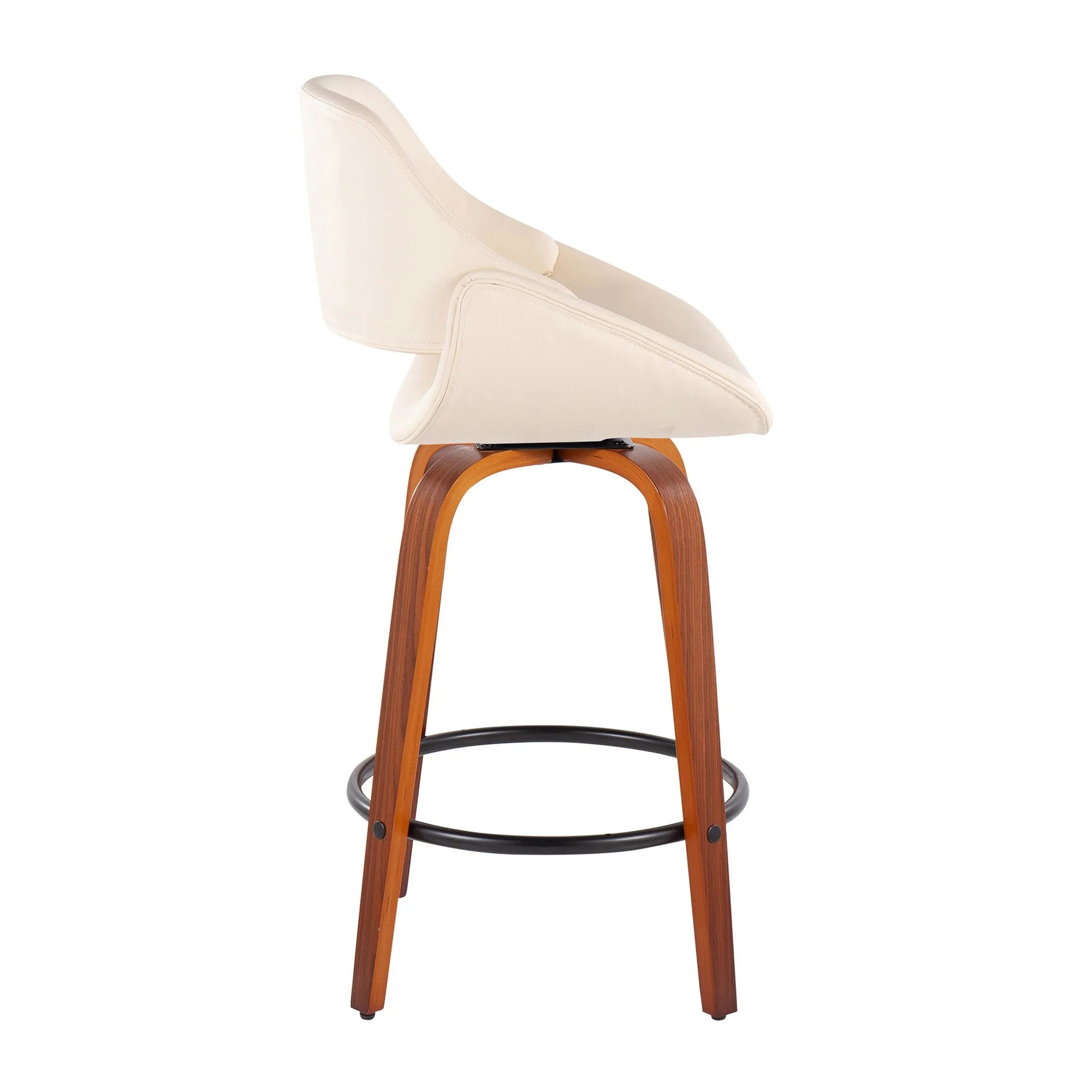 Fabrico Fixed-Height Counter Stool - Set of 2 Black By LumiSource - B26-FBCOPU-SWVQ2 WLBK2 - Image 12
