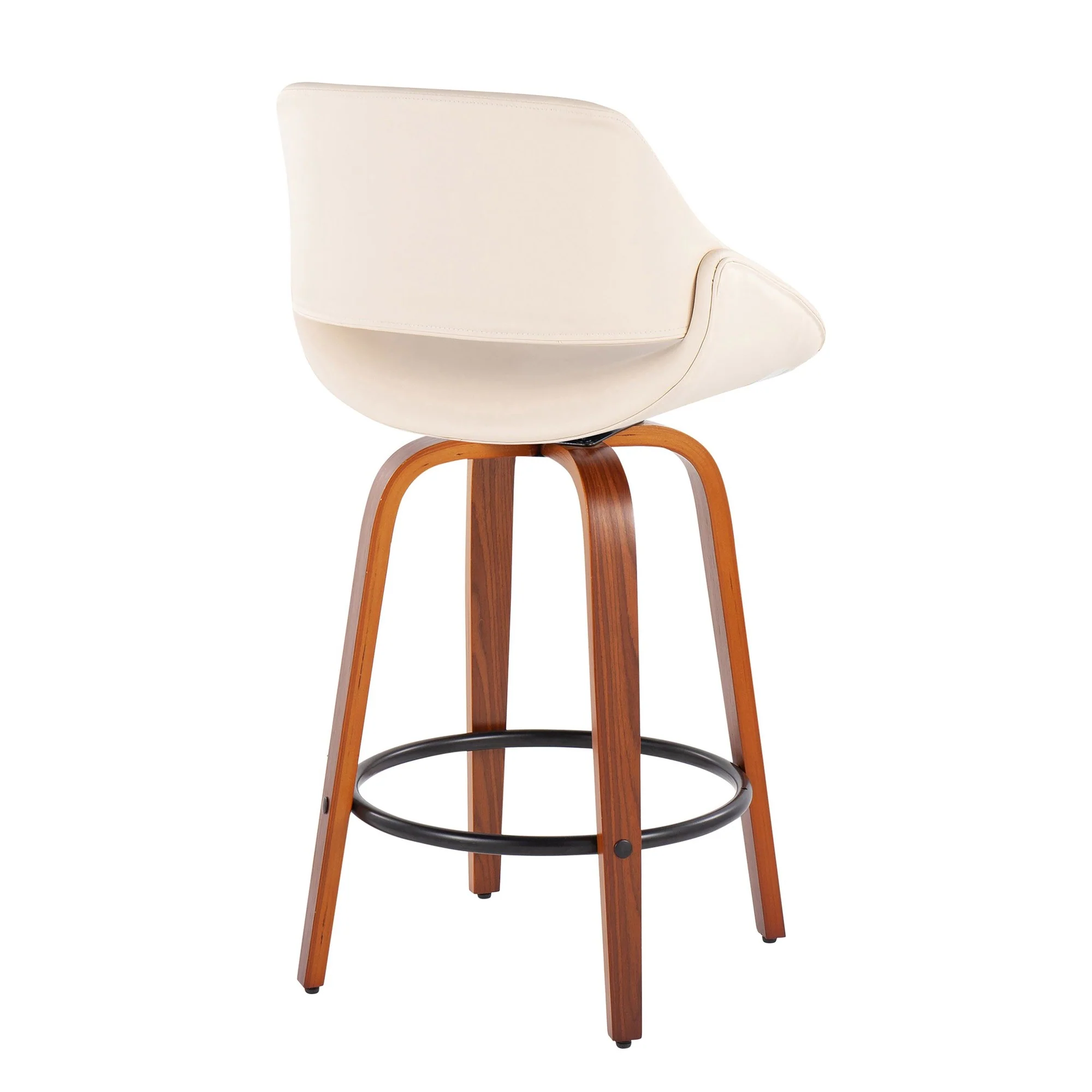 Fabrico Fixed-Height Counter Stool - Set of 2 Black By LumiSource - B26-FBCOPU-SWVQ2 WLBK2 - Image 13