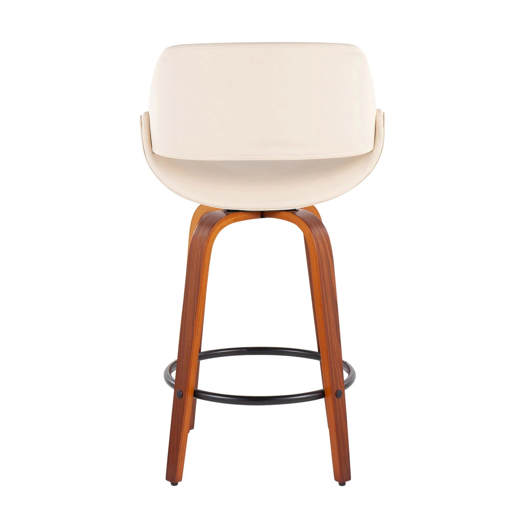 Fabrico Fixed-Height Counter Stool - Set of 2 Black By LumiSource - B26-FBCOPU-SWVQ2 WLBK2 - Image 14