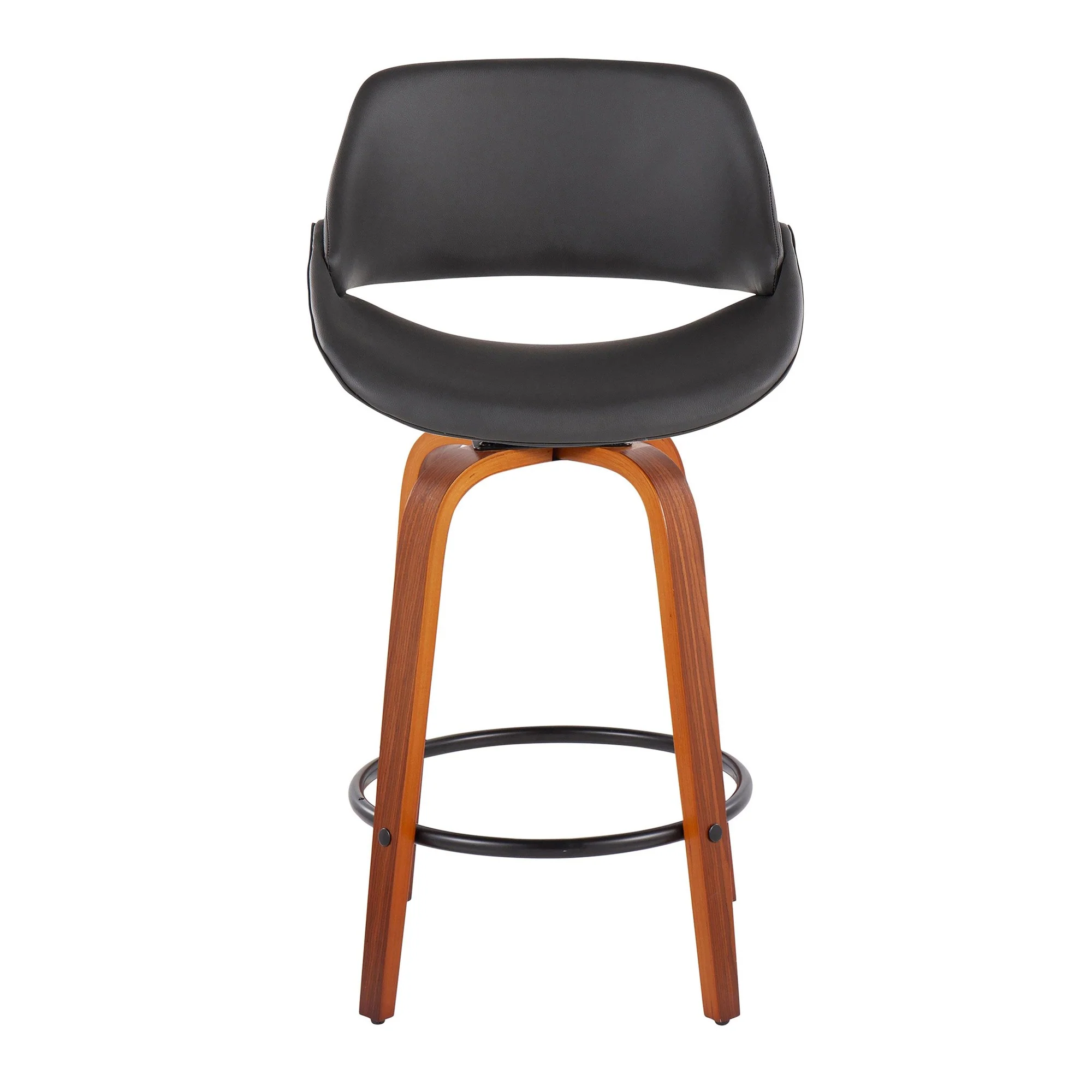 Fabrico Fixed-Height Counter Stool - Set of 2 Black By LumiSource - B26-FBCOPU-SWVQ2 WLBK2 - Image 16