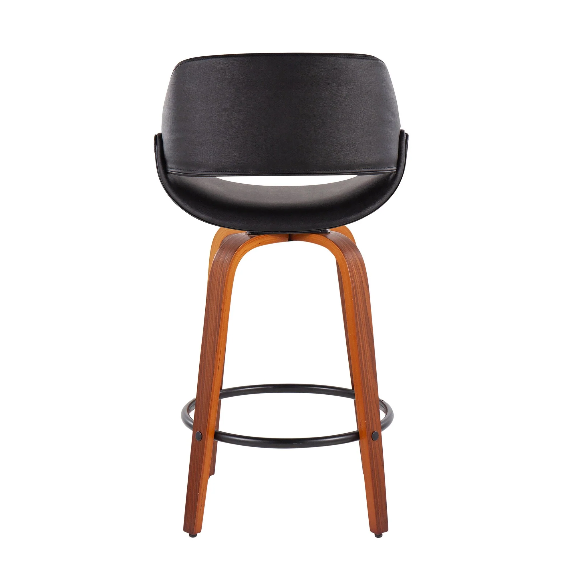 Fabrico Fixed-Height Counter Stool - Set of 2 Black By LumiSource - B26-FBCOPU-SWVQ2 WLBK2 - Image 7