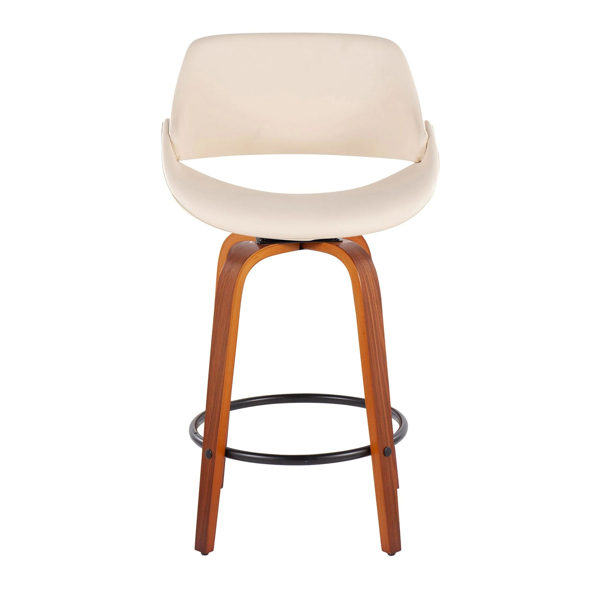 Fabrico Fixed-Height Counter Stool - Set of 2 Black By LumiSource - B26-FBCOPU-SWVQ2 WLBK2 - Image 9