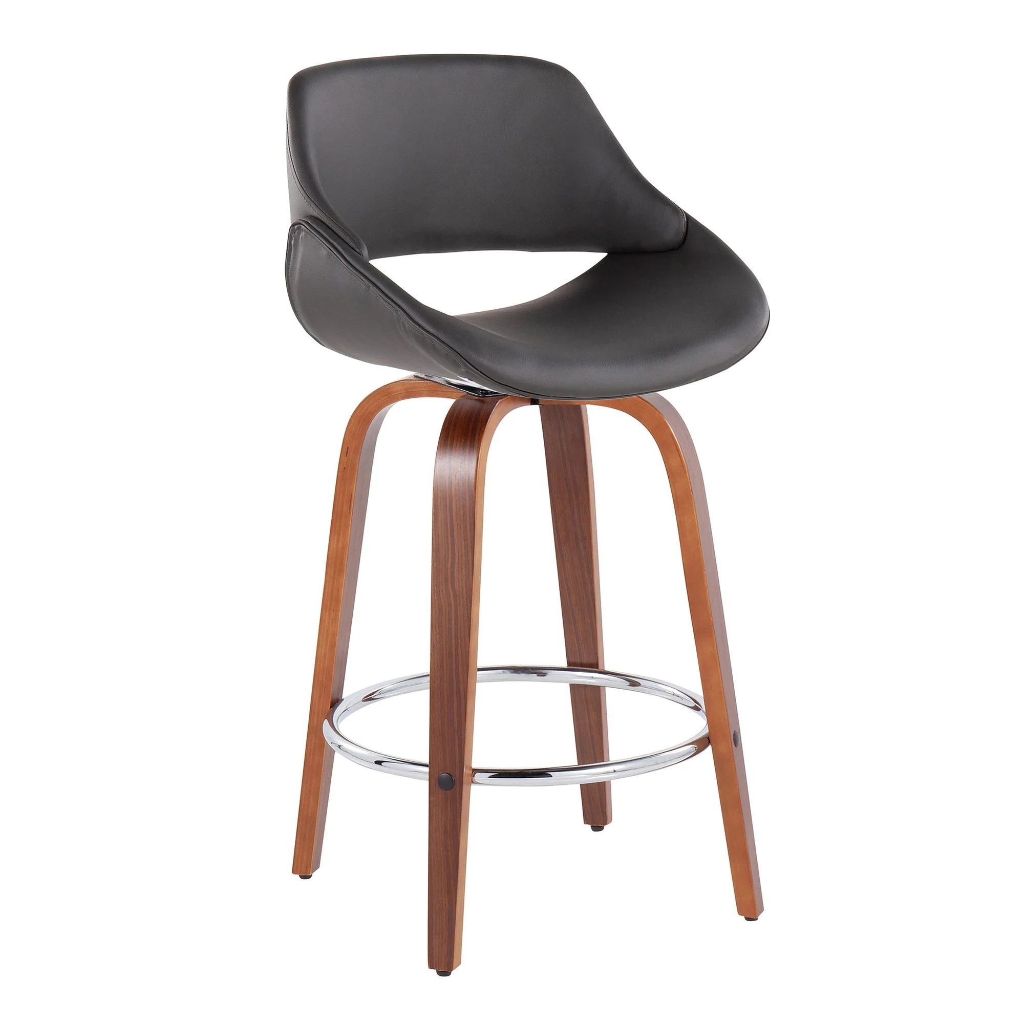 Fabrico Fixed-Height Counter Stool - Set of 2 Black By LumiSource - B26-FBCOPU-SWVR2 WLBK2 - Image 18