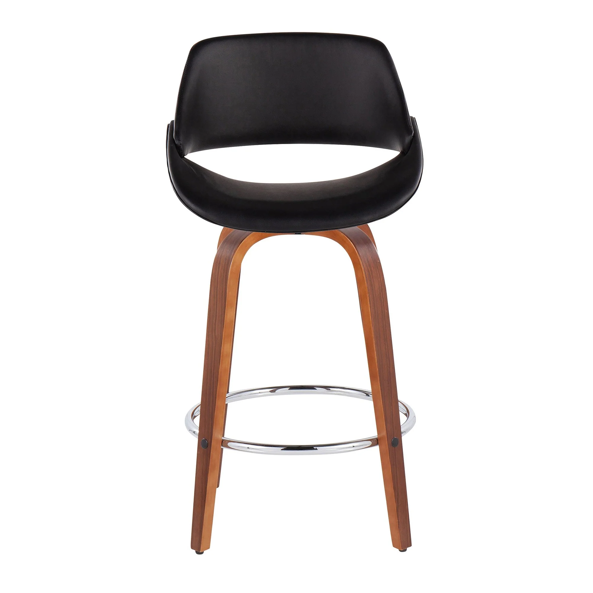 Fabrico Fixed-Height Counter Stool - Set of 2 Black By LumiSource - B26-FBCOPU-SWVR2 WLBK2 - Image 2