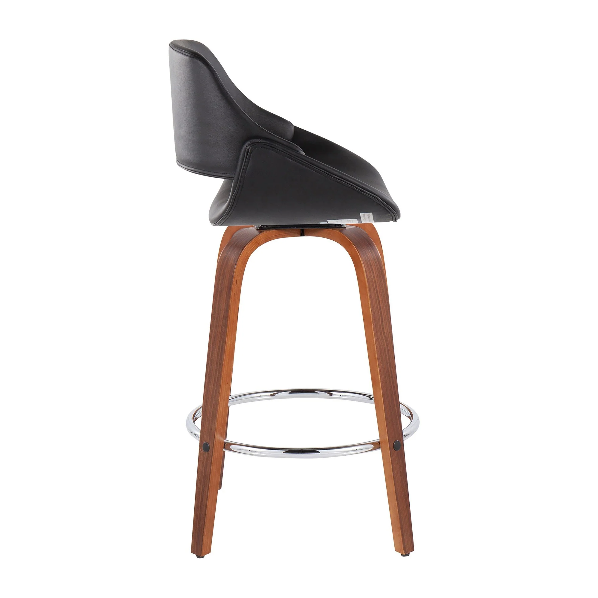 Fabrico Fixed-Height Counter Stool - Set of 2 Black By LumiSource - B26-FBCOPU-SWVR2 WLBK2 - Image 5