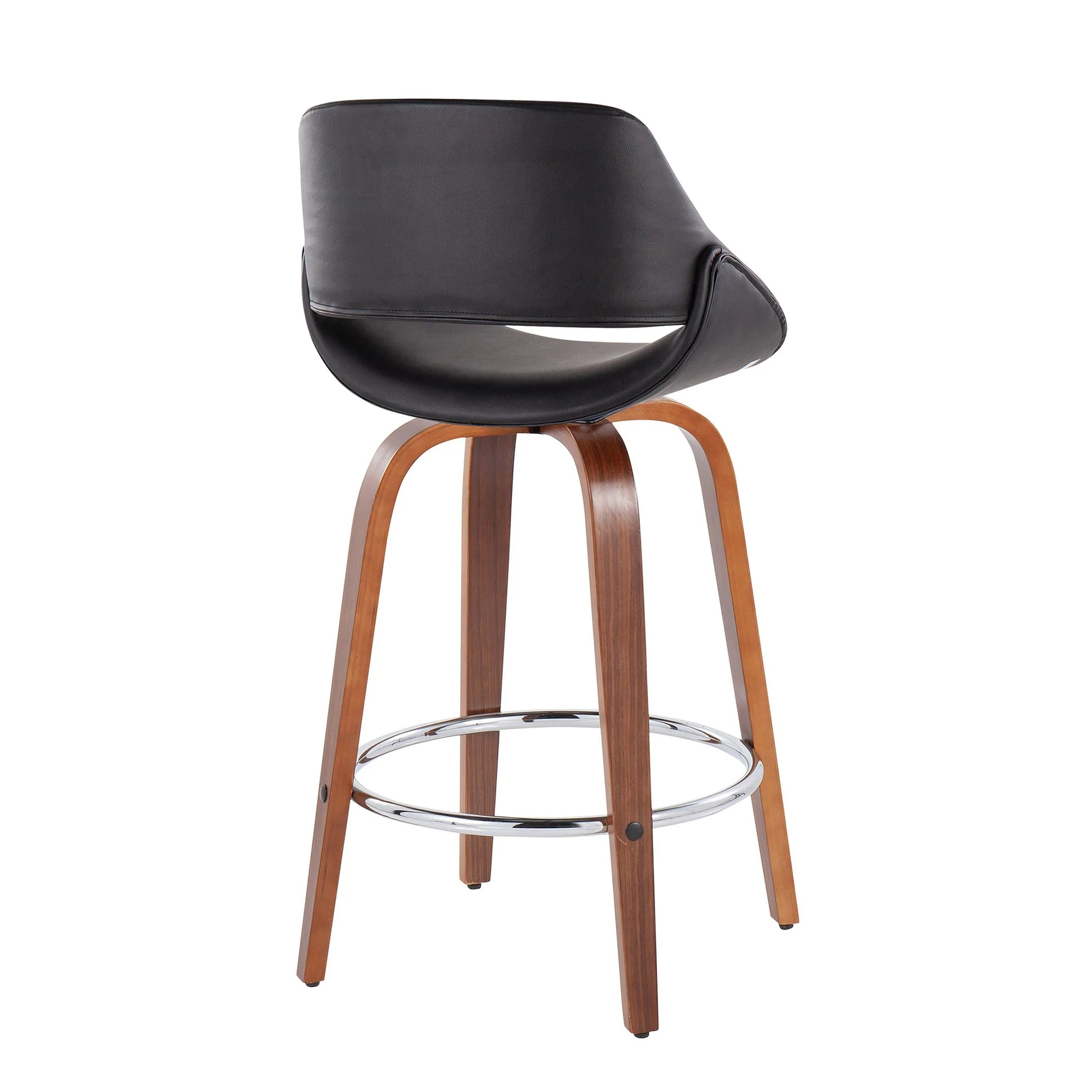 Fabrico Fixed-Height Counter Stool - Set of 2 Black By LumiSource - B26-FBCOPU-SWVR2 WLBK2 - Image 6