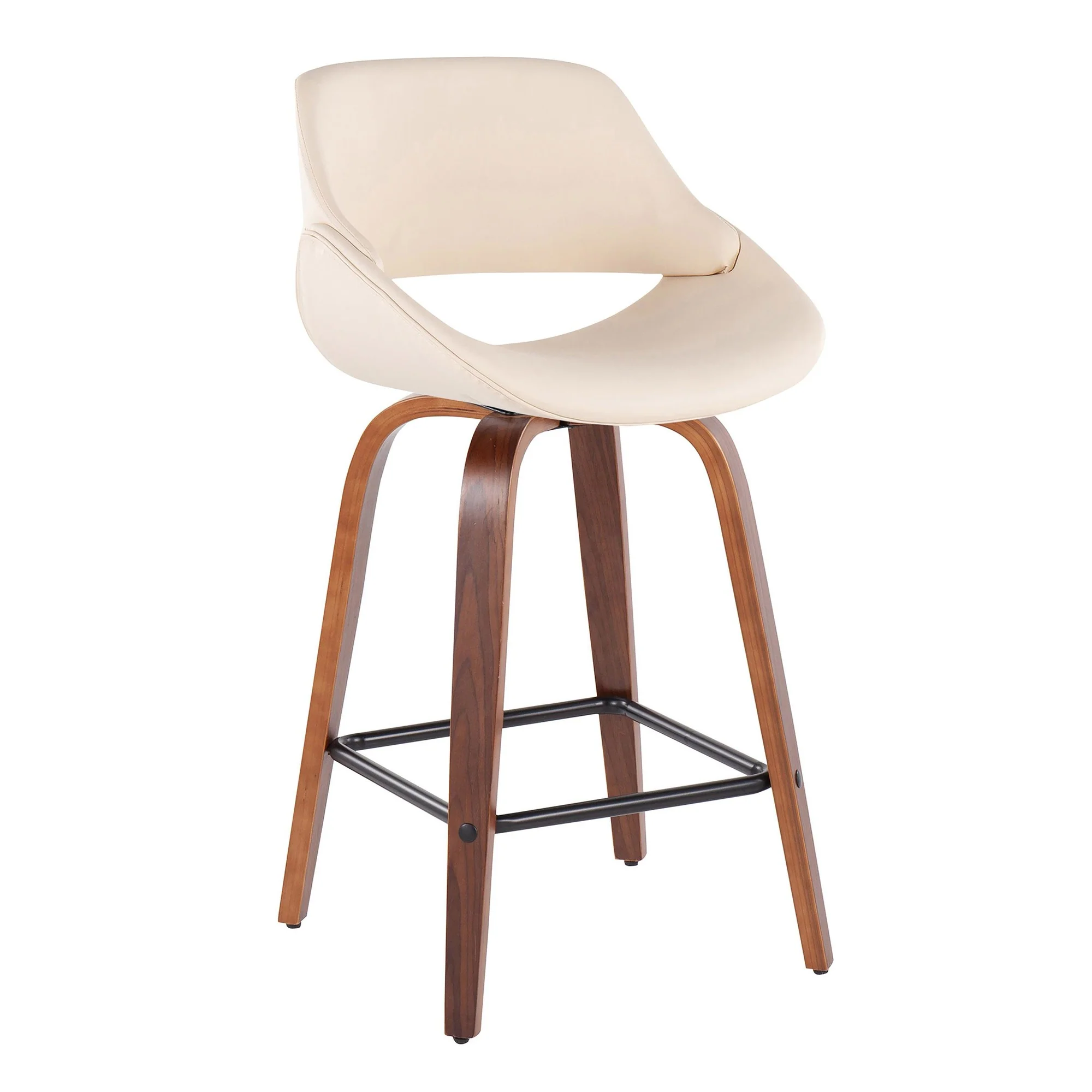Fabrico Fixed-Height Counter Stool - Set of 2 Black By LumiSource - B26-FBCOPU-SWVX2 WLBK2 - Image 11