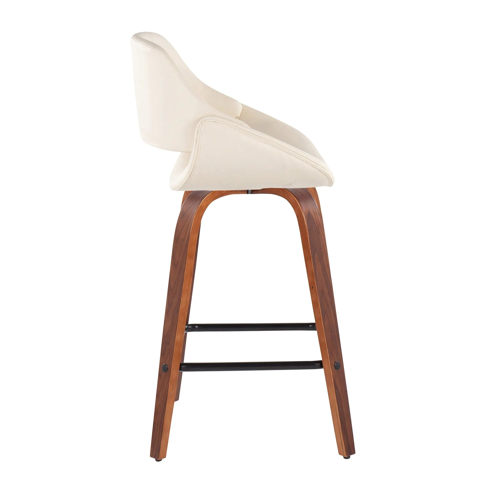Fabrico Fixed-Height Counter Stool - Set of 2 Black By LumiSource - B26-FBCOPU-SWVX2 WLBK2 - Image 12