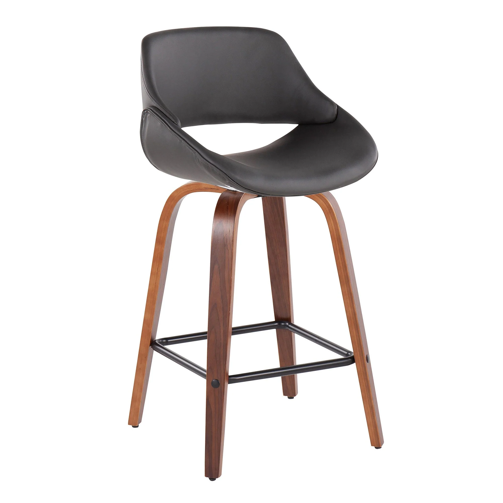 Fabrico Fixed-Height Counter Stool - Set of 2 Black By LumiSource - B26-FBCOPU-SWVX2 WLBK2 - Image 18