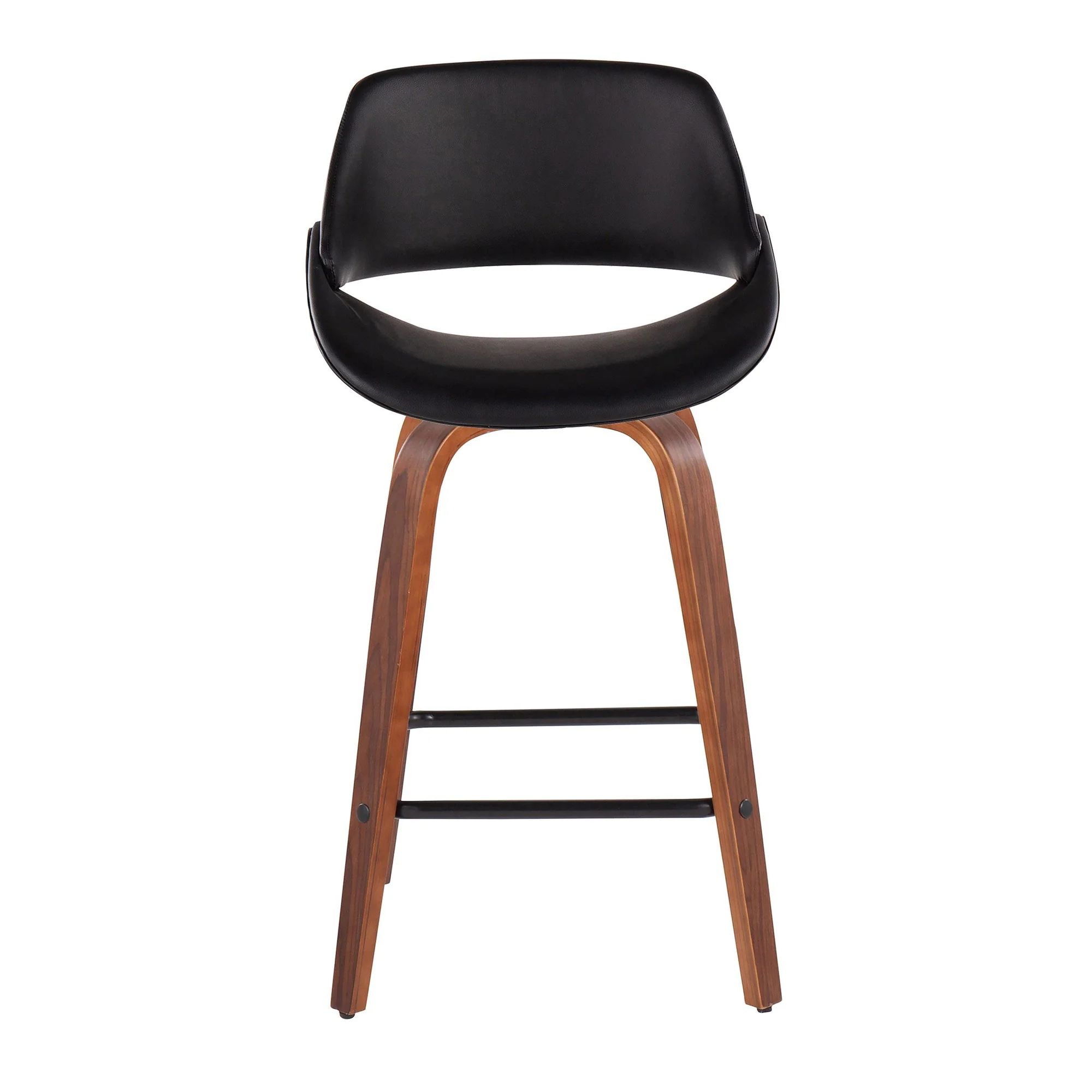 Fabrico Fixed-Height Counter Stool - Set of 2 Black By LumiSource - B26-FBCOPU-SWVX2 WLBK2 - Image 2