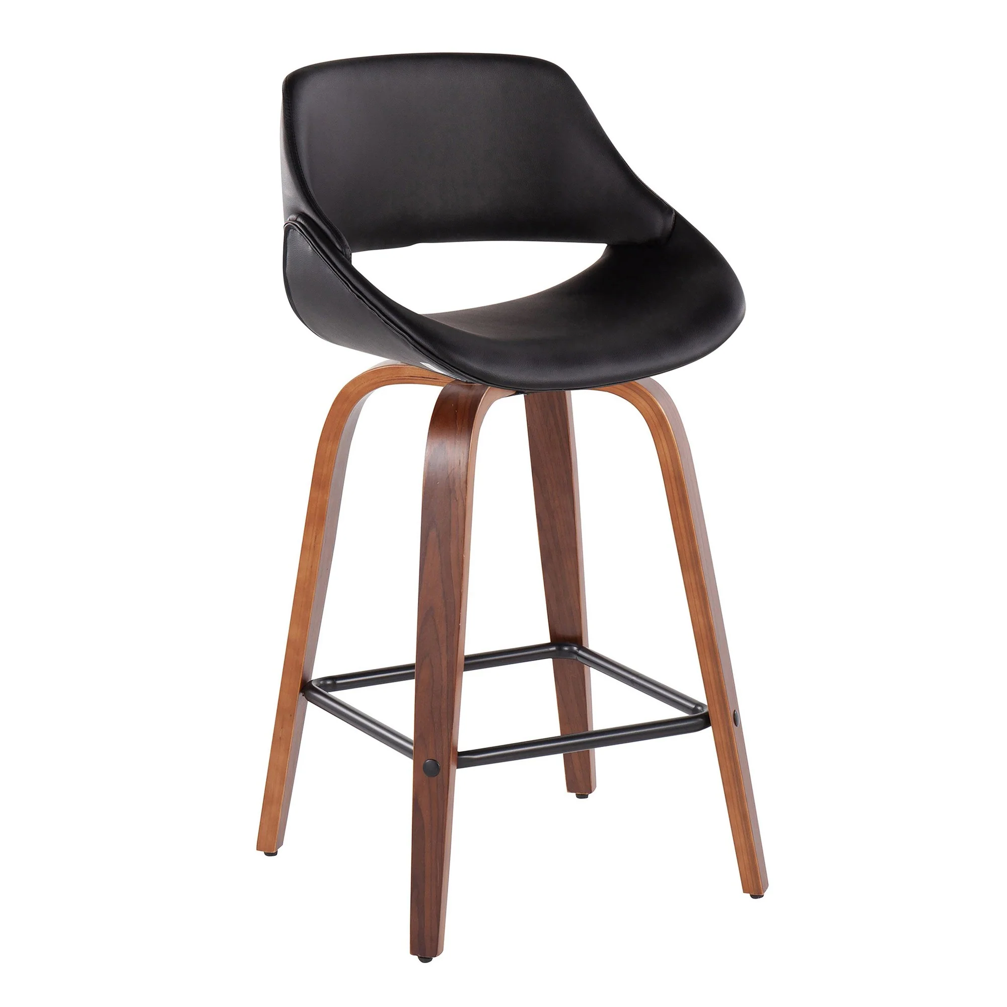 Fabrico Fixed-Height Counter Stool - Set of 2 Black By LumiSource - B26-FBCOPU-SWVX2 WLBK2 - Image 4
