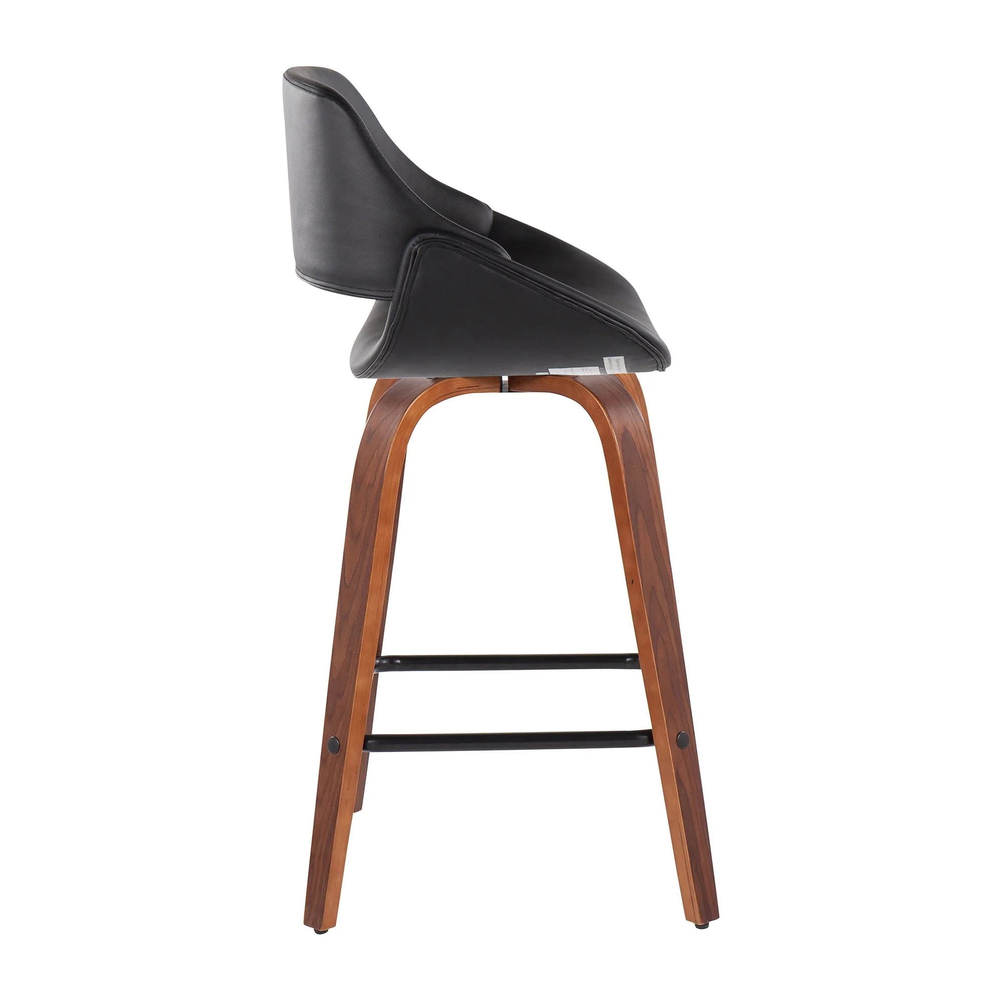 Fabrico Fixed-Height Counter Stool - Set of 2 Black By LumiSource - B26-FBCOPU-SWVX2 WLBK2 - Image 5
