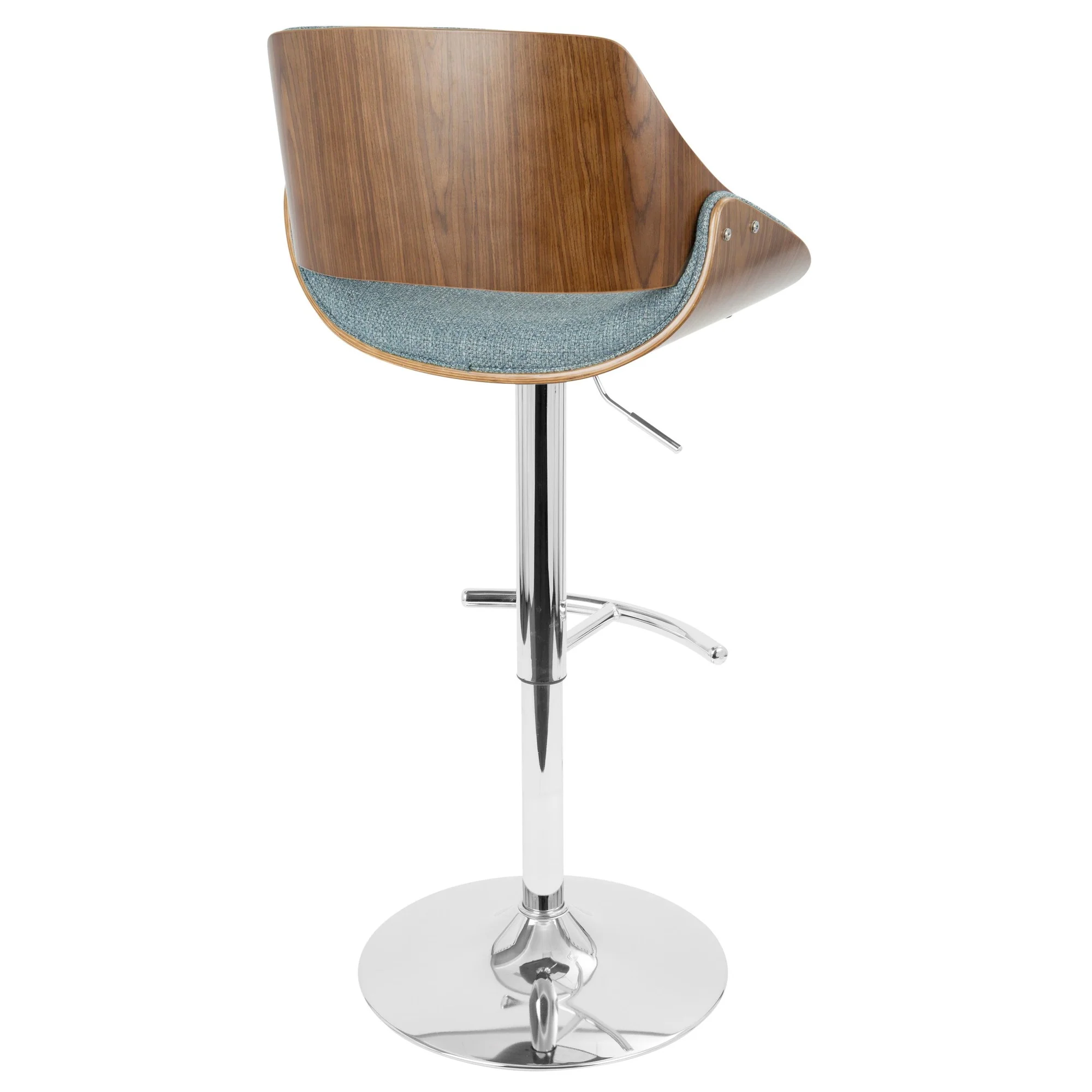 Fabrizzi Adjustable Barstool - Set of 2 Blue By LumiSource - Image 10