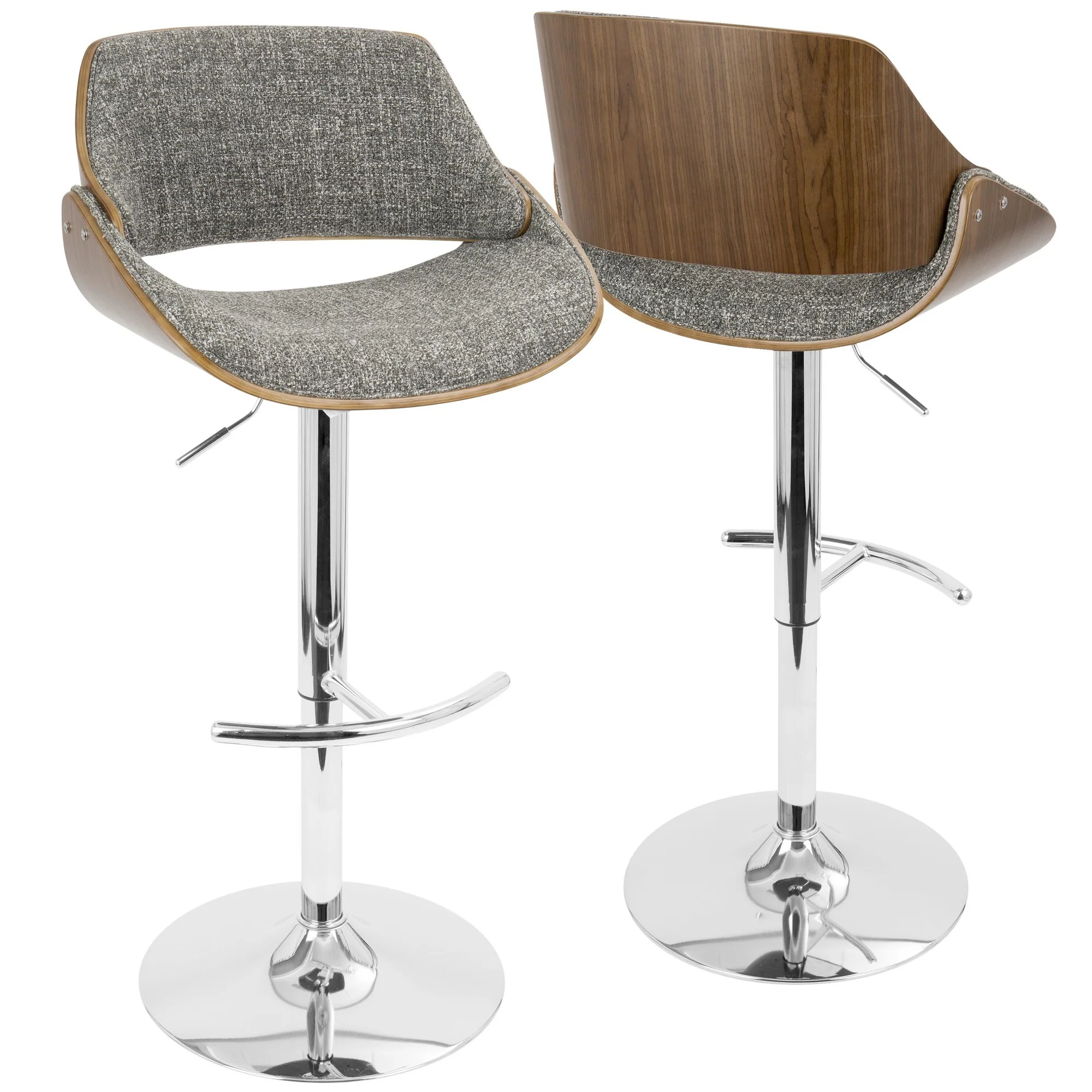 Fabrizzi Adjustable Barstool - Set of 2 Blue By LumiSource - Image 18