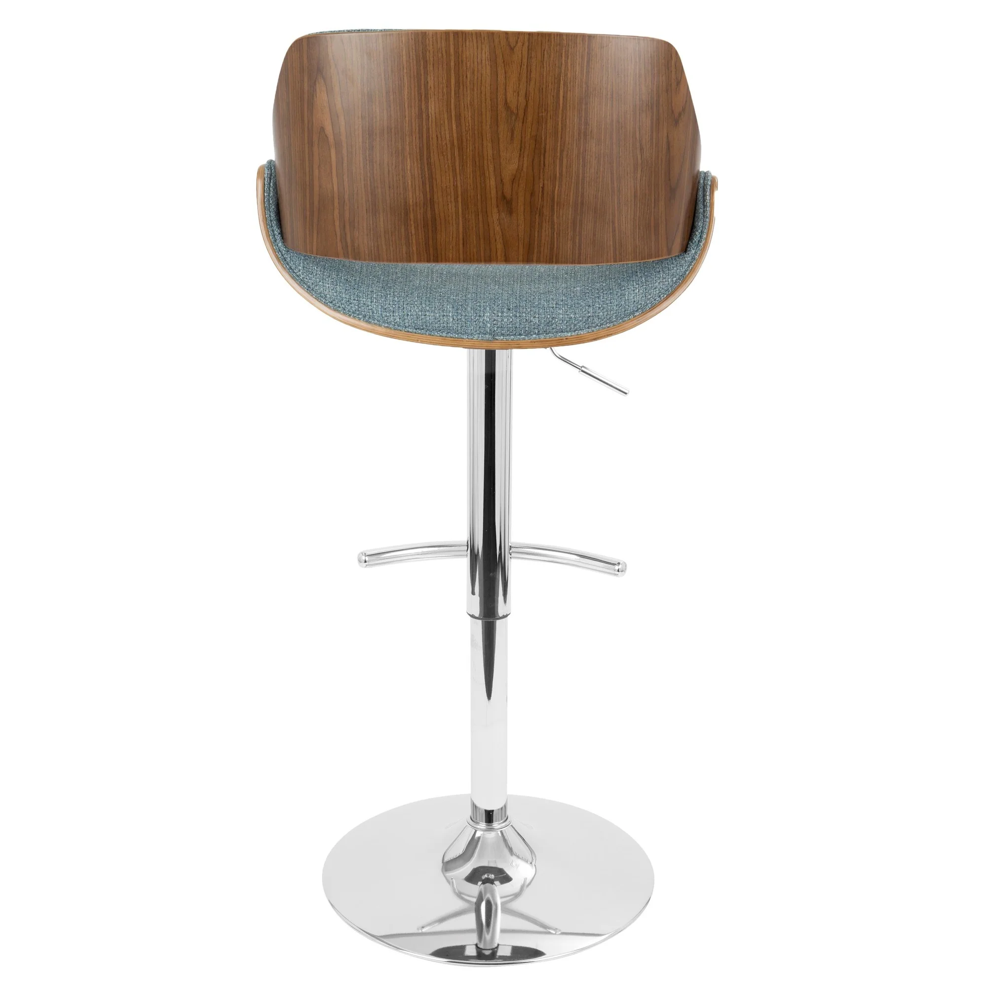 Fabrizzi Adjustable Barstool - Set of 2 Blue By LumiSource - Image 3