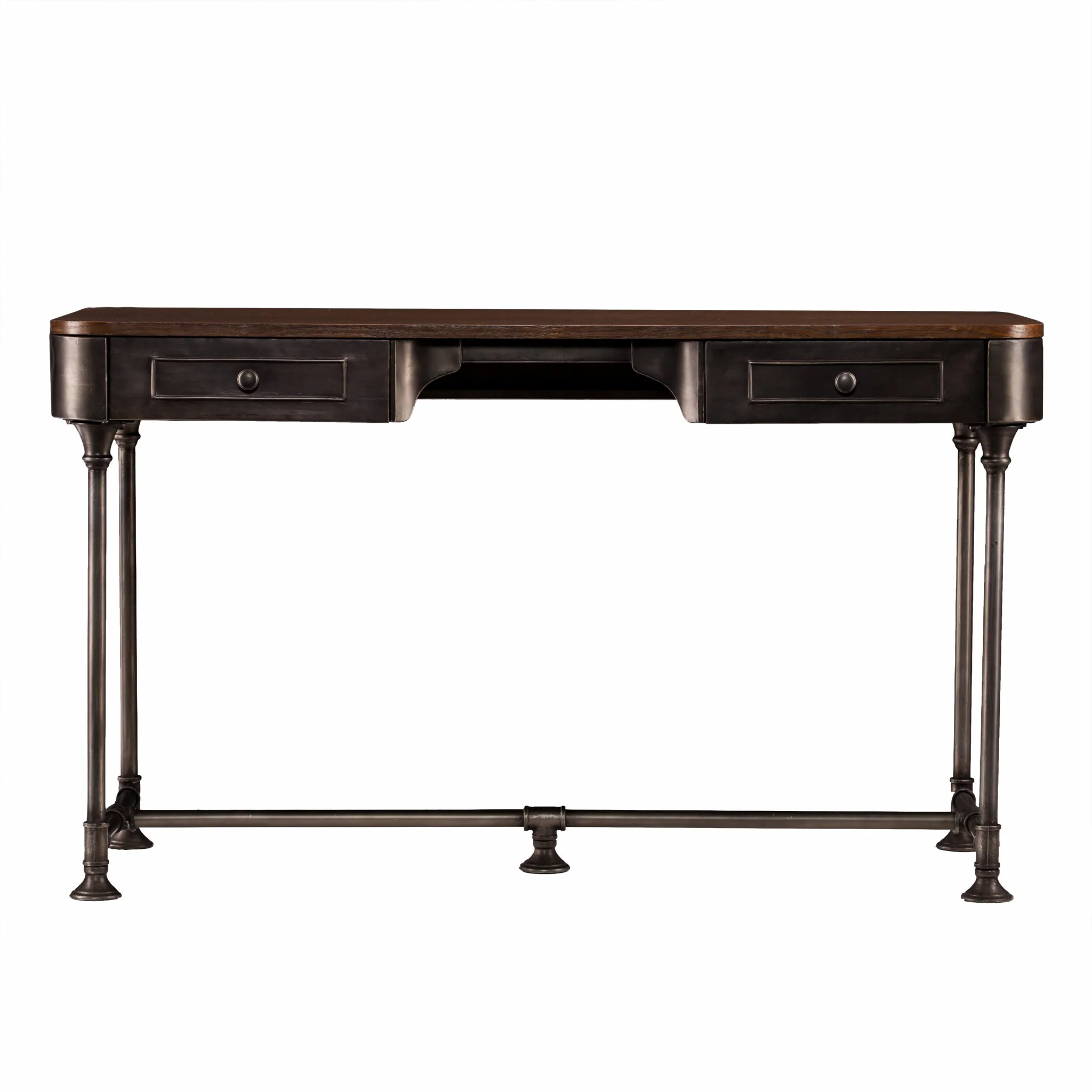 Factory Desk with Drawers By Homeroots - Image 4