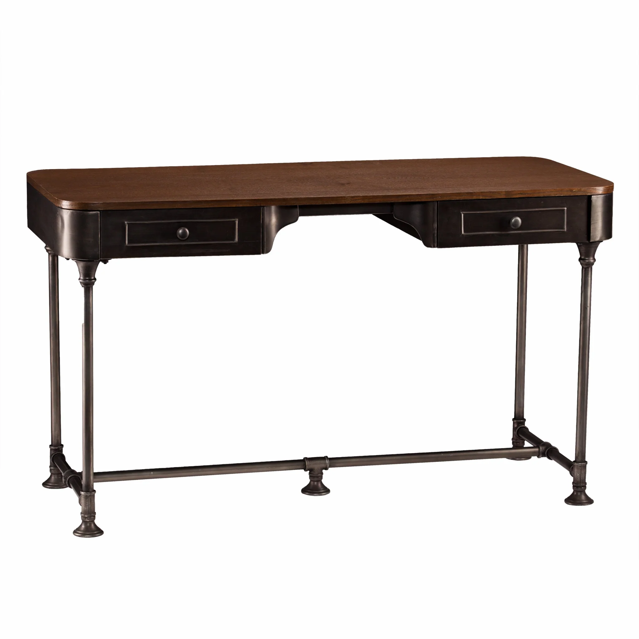Factory Desk with Drawers By Homeroots - Image 5