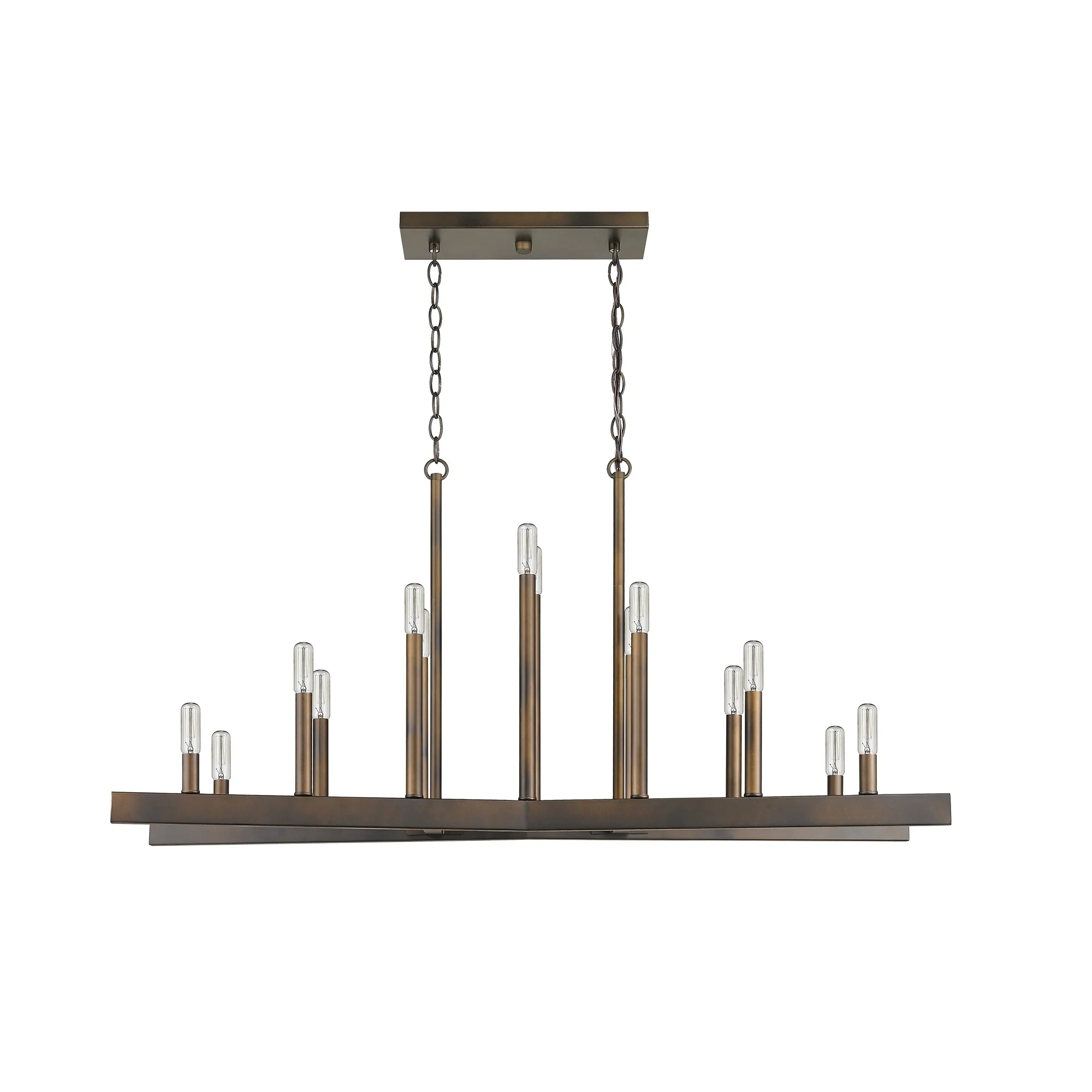 Fallon 14-Light Oil-Rubbed Bronze Island Pendant By Homeroots - Image 7