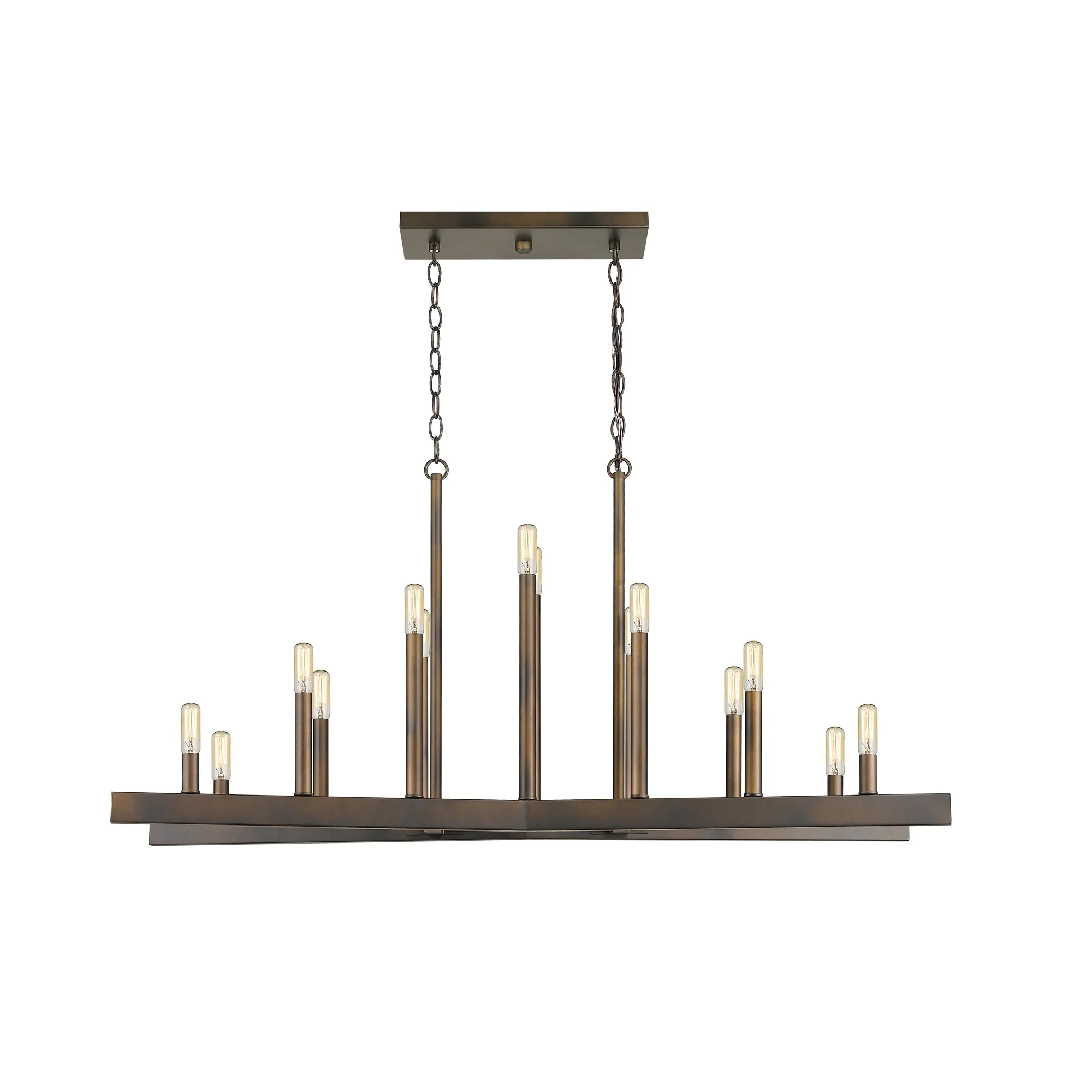 Fallon 14-Light Oil-Rubbed Bronze Island Pendant By Homeroots - Image 8