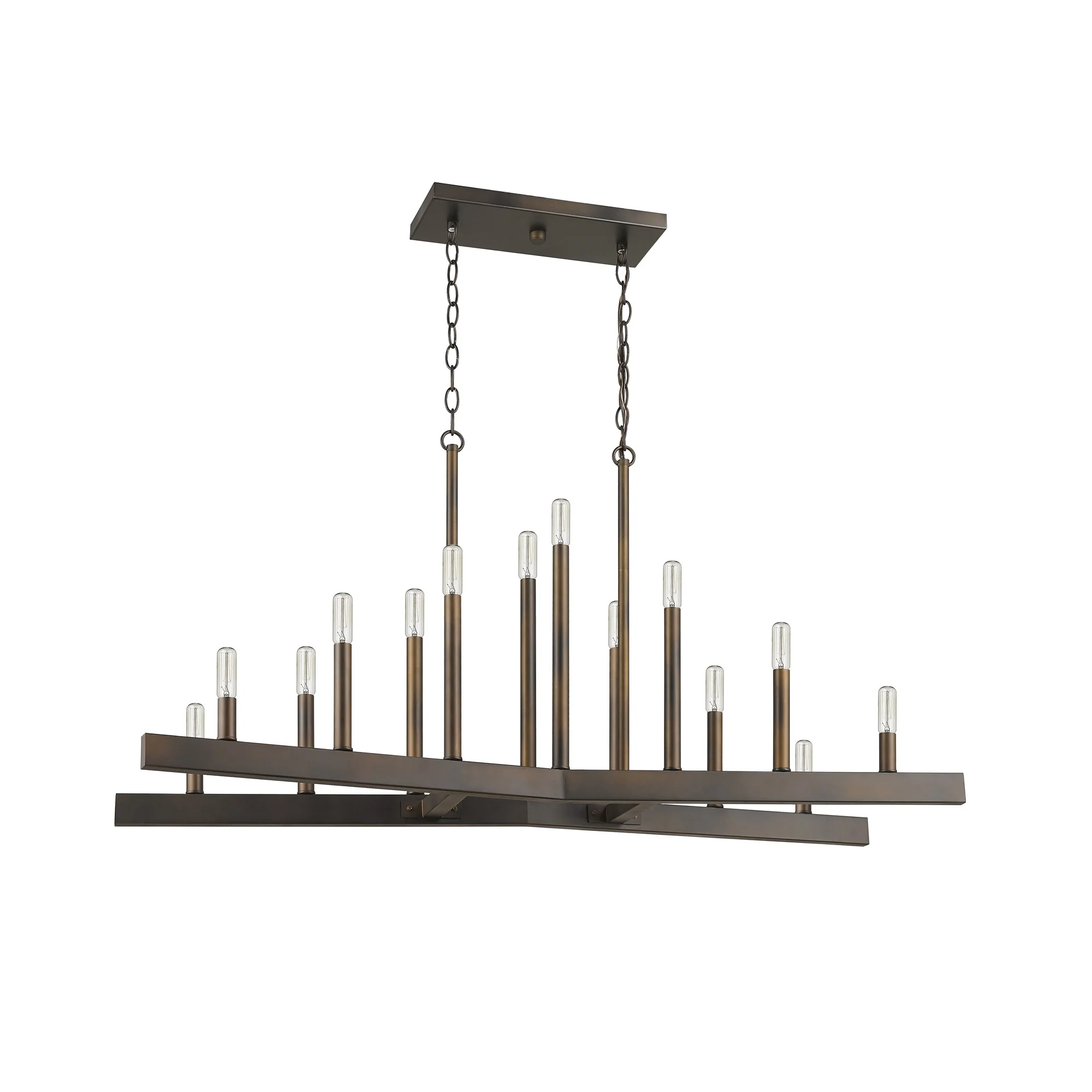 Fallon 14-Light Oil-Rubbed Bronze Island Pendant By Homeroots - Image 9
