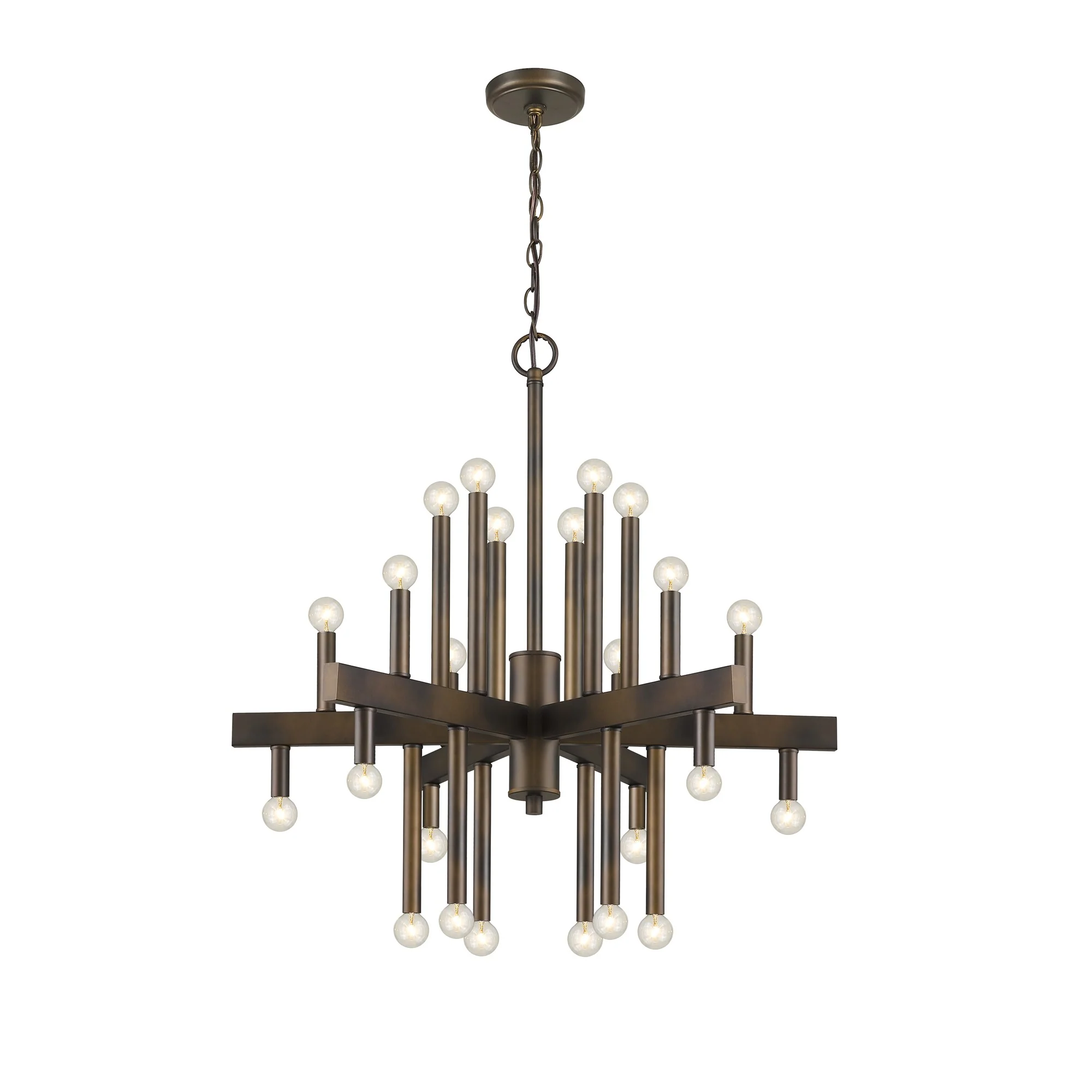 Fallon 24-Light Oil-Rubbed Bronze Chandelier By Homeroots - Image 5