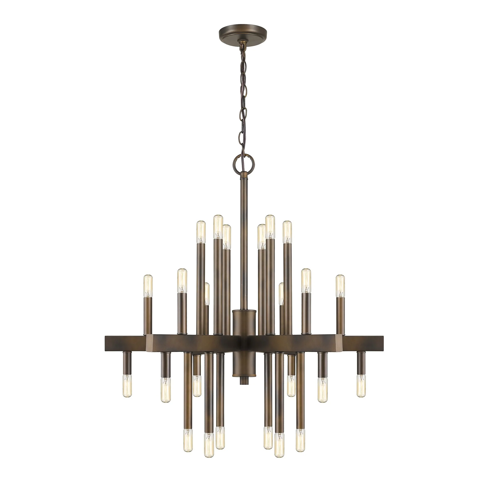Fallon 24-Light Oil-Rubbed Bronze Chandelier By Homeroots - Image 8