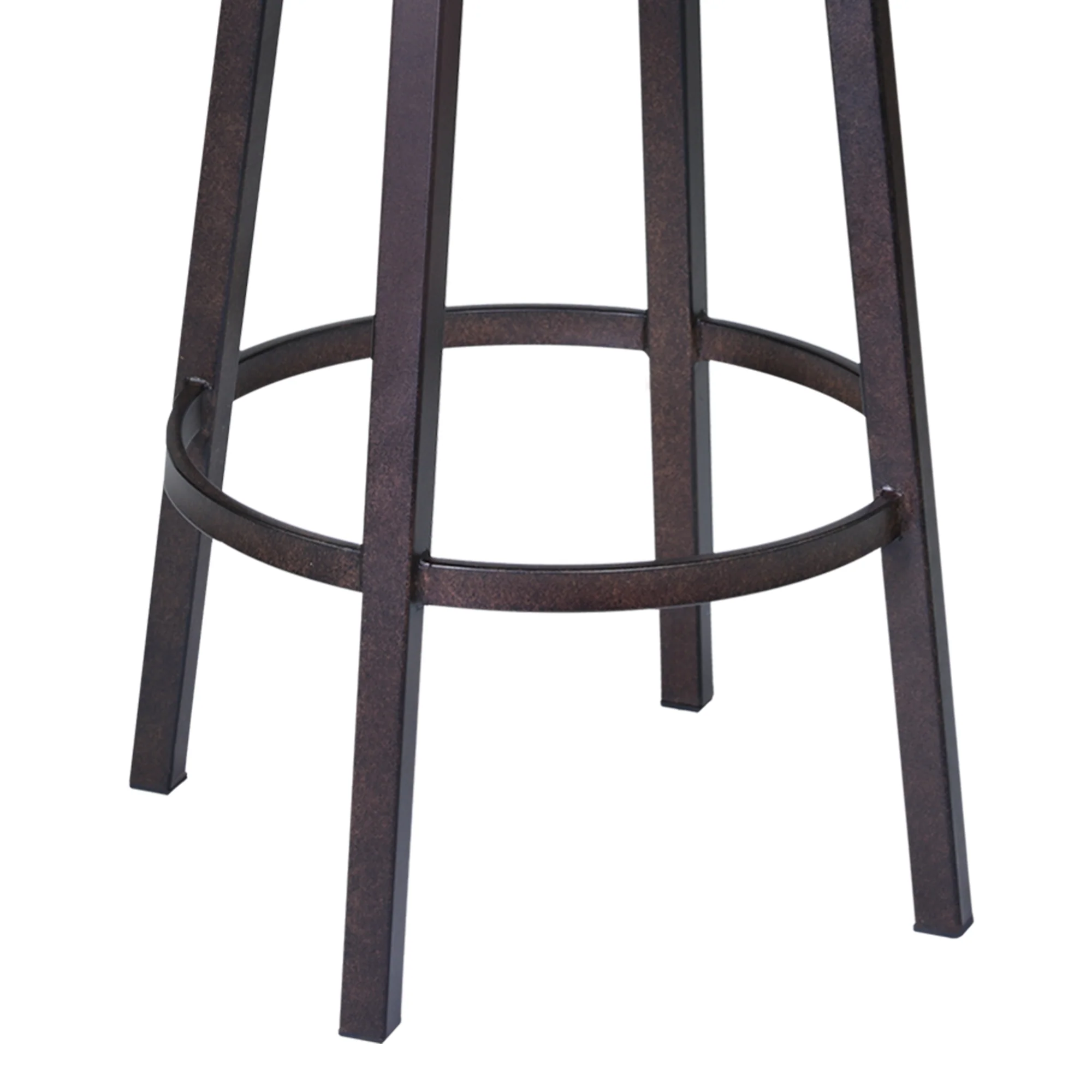 Fargo 30" Barstool in Auburn Bay finish with Brown Pu upholstery By Armen Living - Image 5