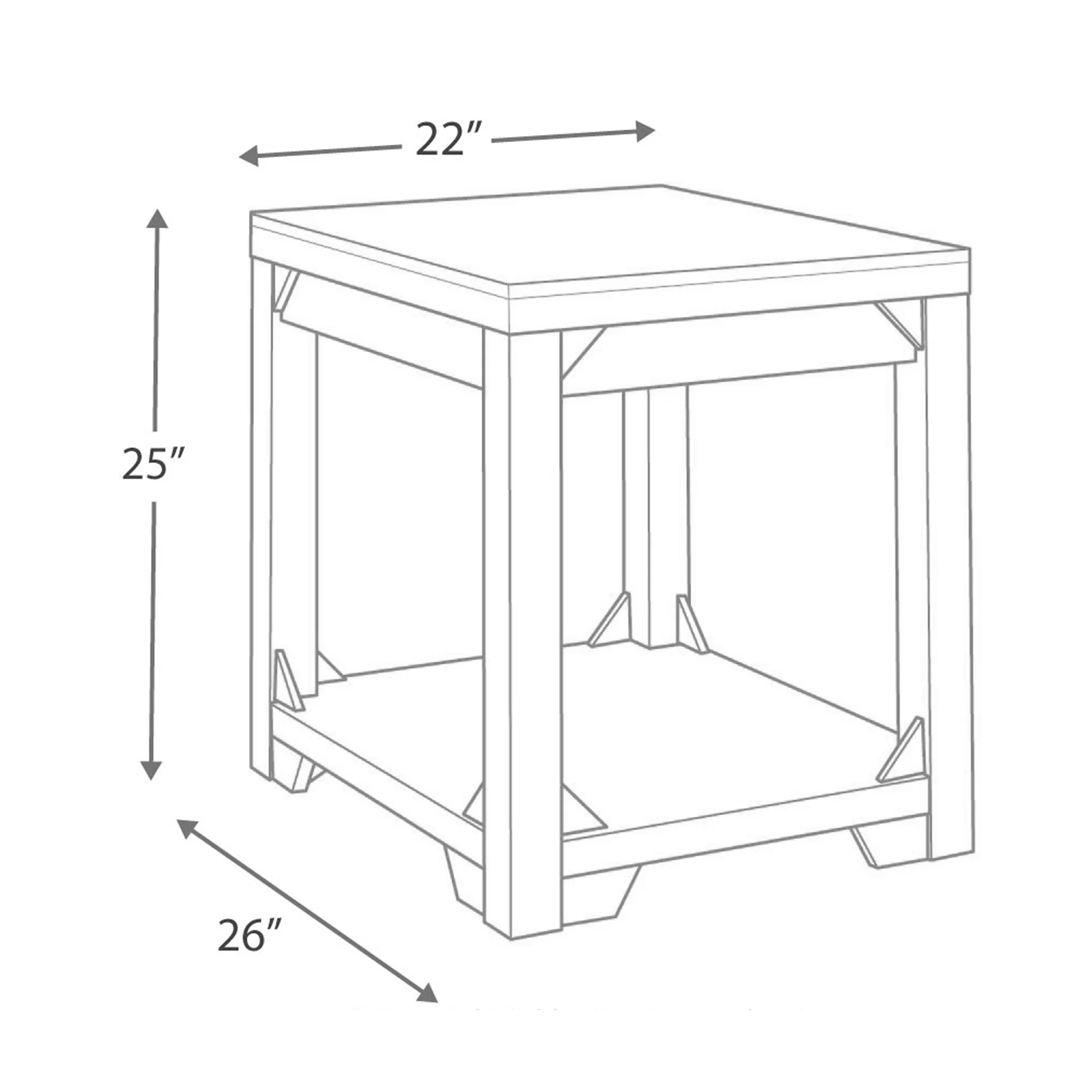 Farmhouse Style Wooden End Table With Plank Design Open Shelf, White By Benzara - Image 3