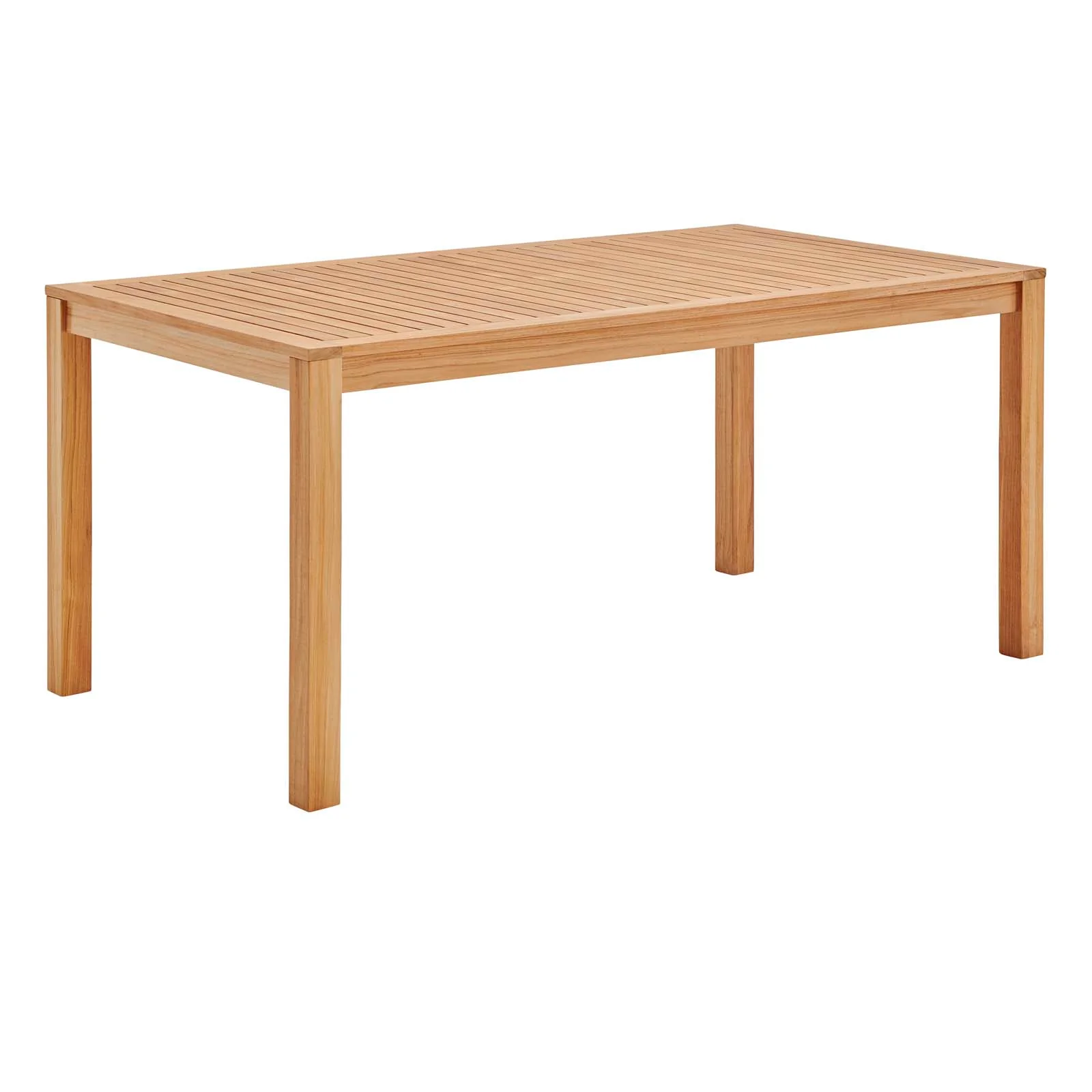 Farmstay 63" Rectangle Outdoor Patio Teak Wood Dining Table By Modway - EEI-3719 - Image 2