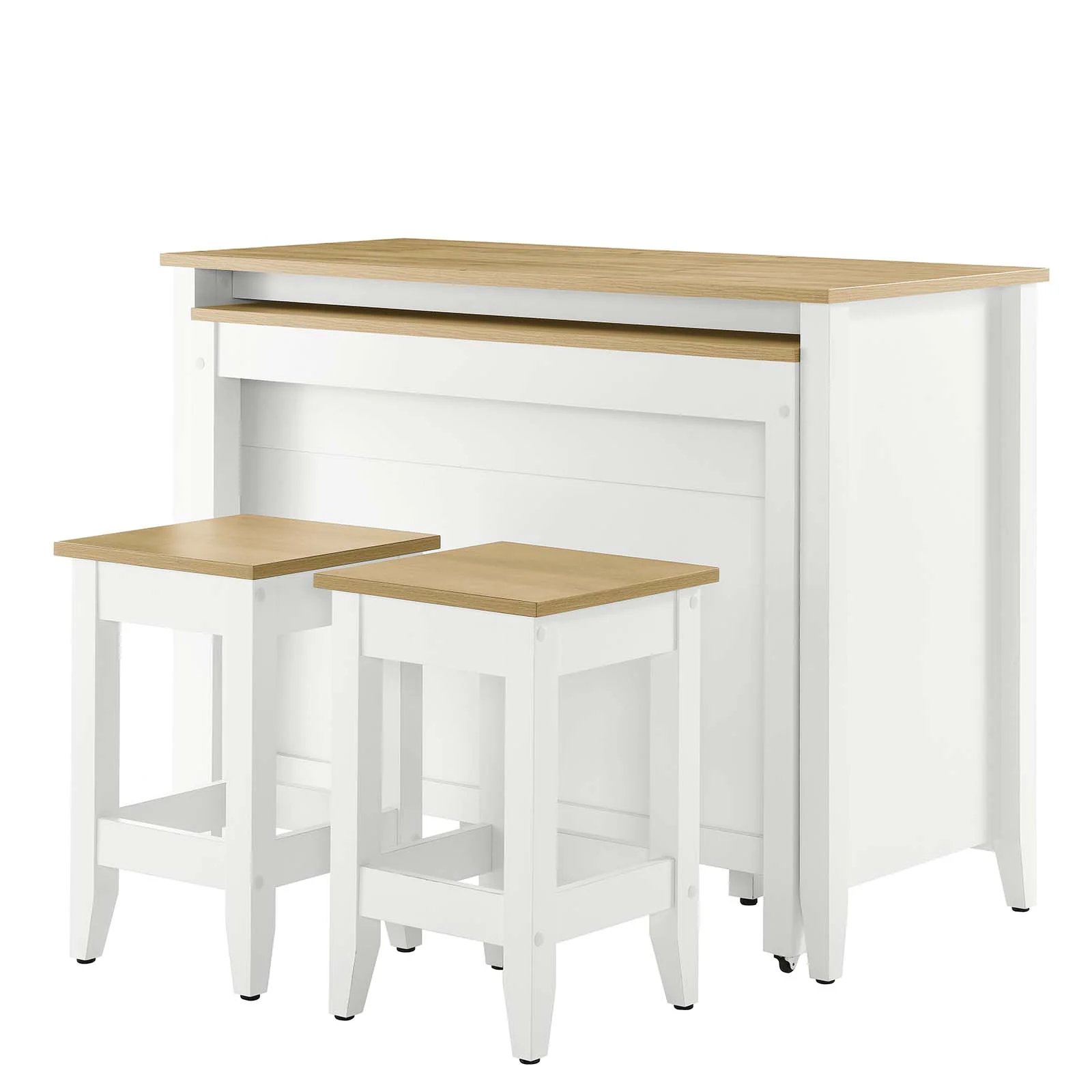 Farmstead 3-Piece Kitchen Island and Stool Set By Modway - EEI-6895 - Image 5
